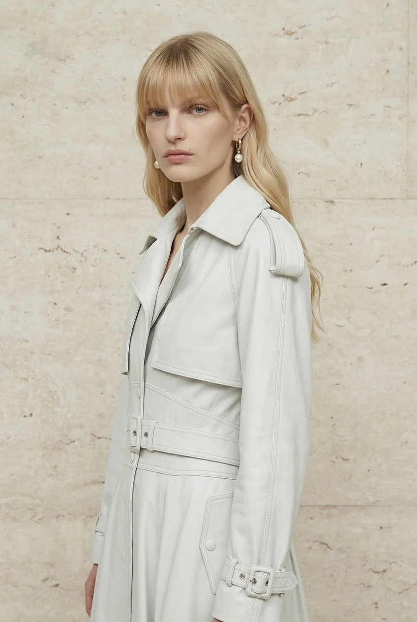 Alessia Nappa Belted Trench Dress - Image 4