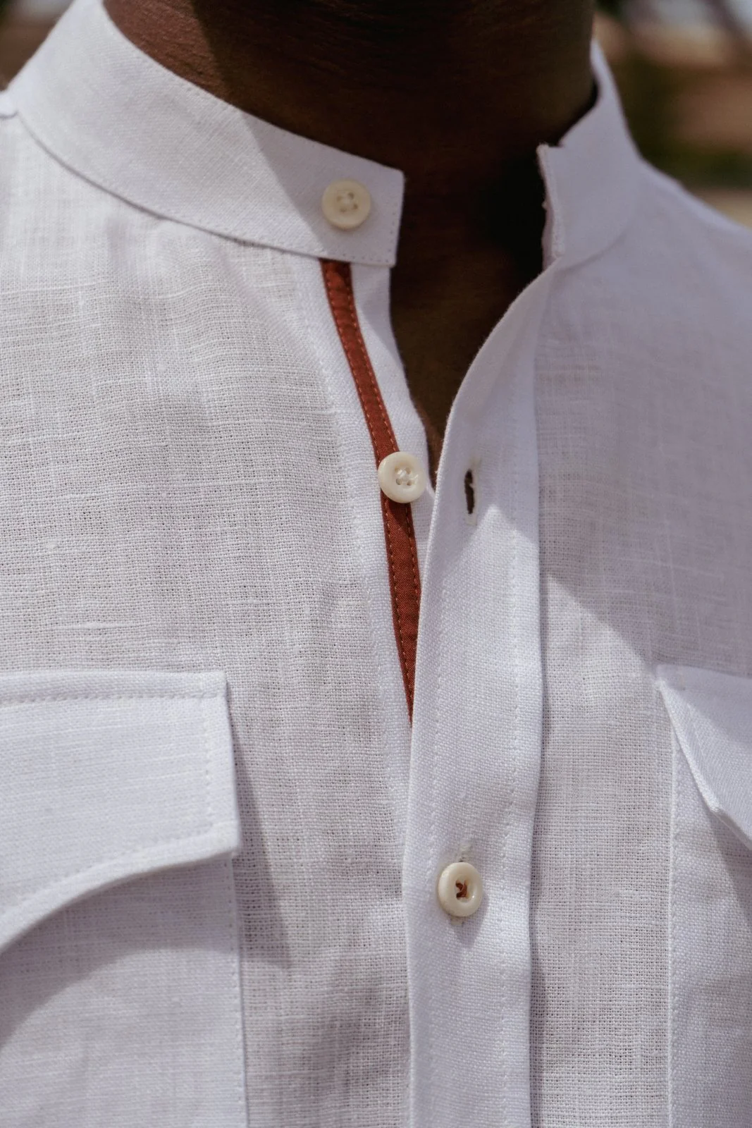 Alpine White Linen Shirt - Image 3