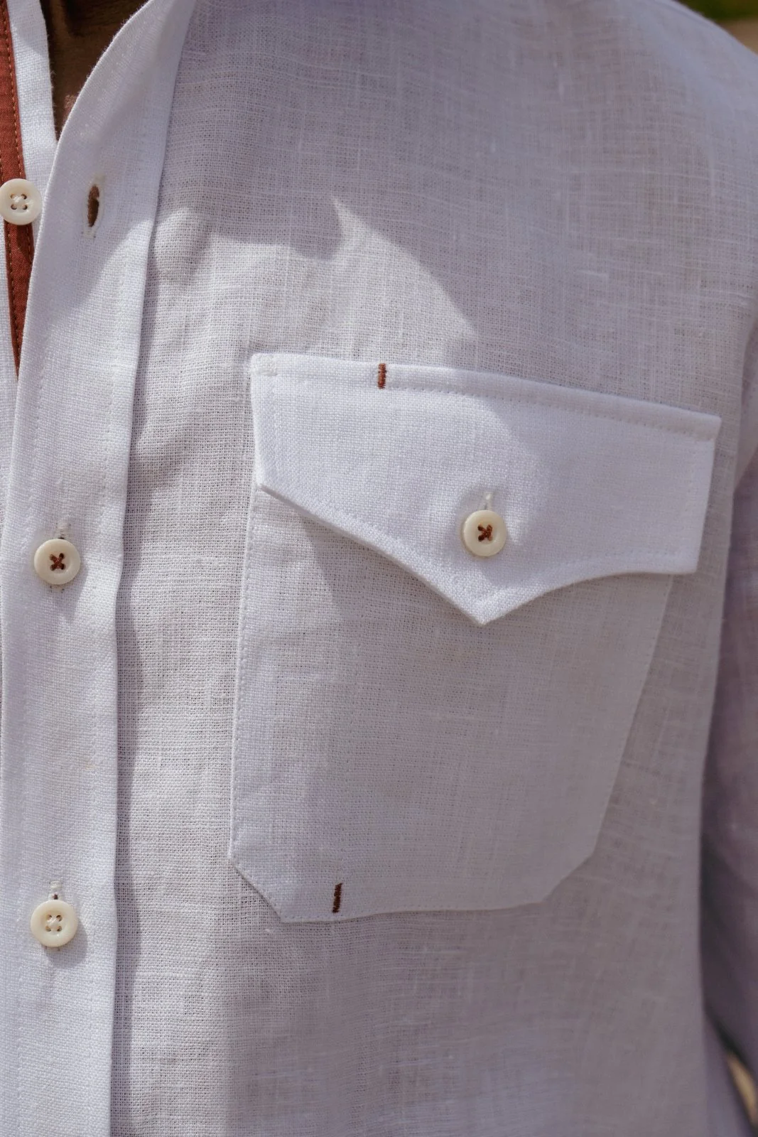 Alpine White Linen Shirt - Image 4