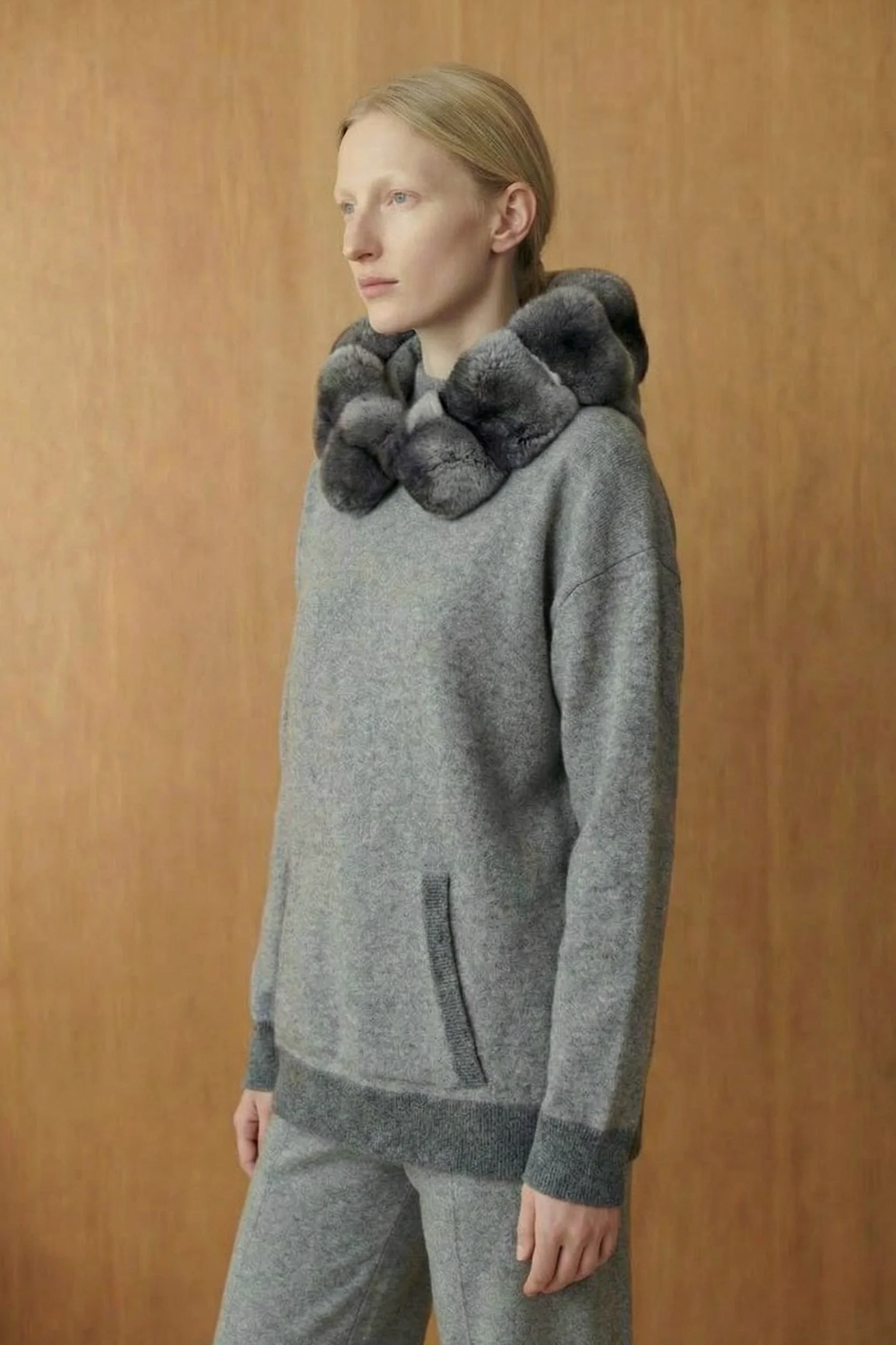 Arctic Whisper Chinchilla Hood Set - Image 4