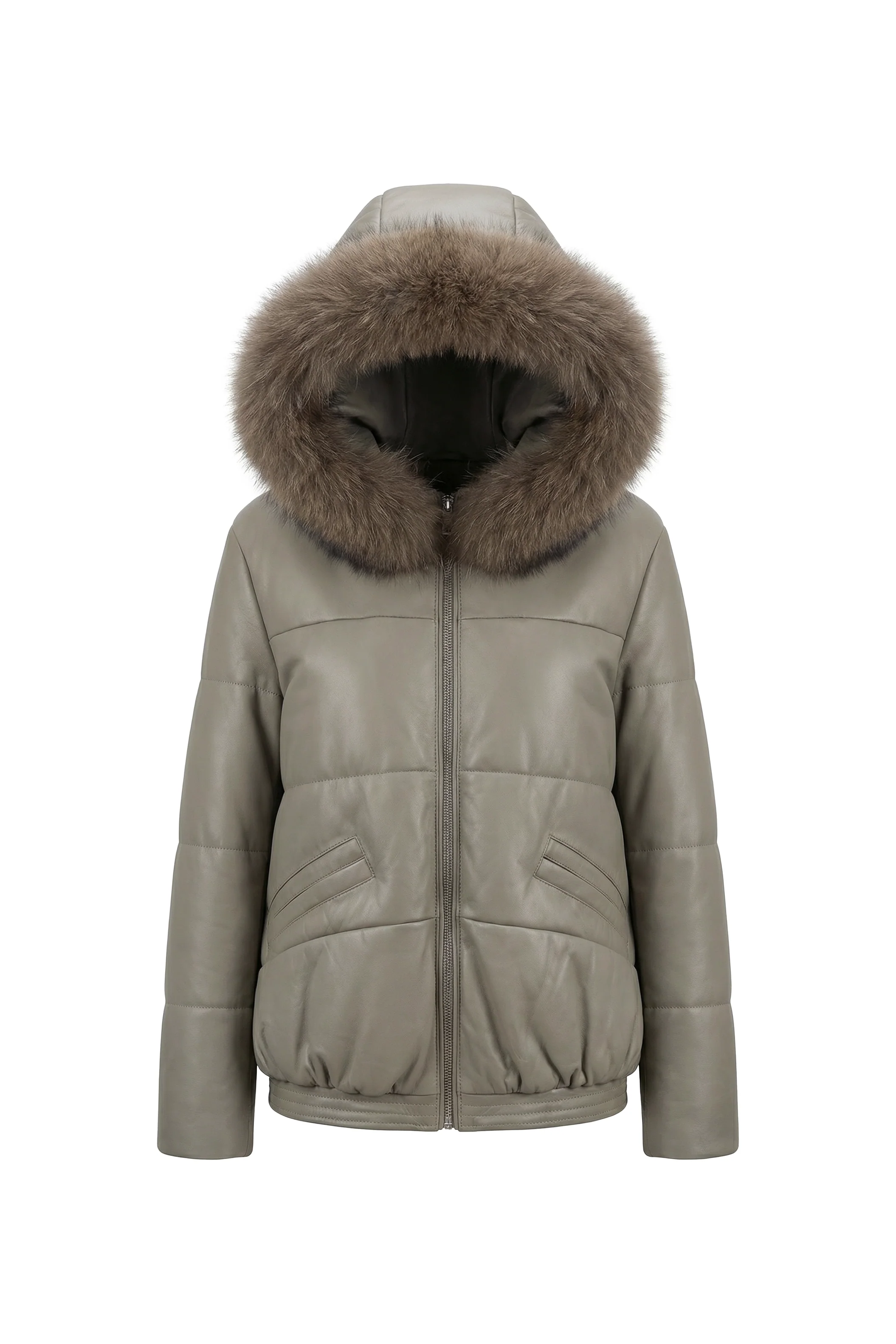 Aurelian Leather & Fox Hood Jacket - Image 2