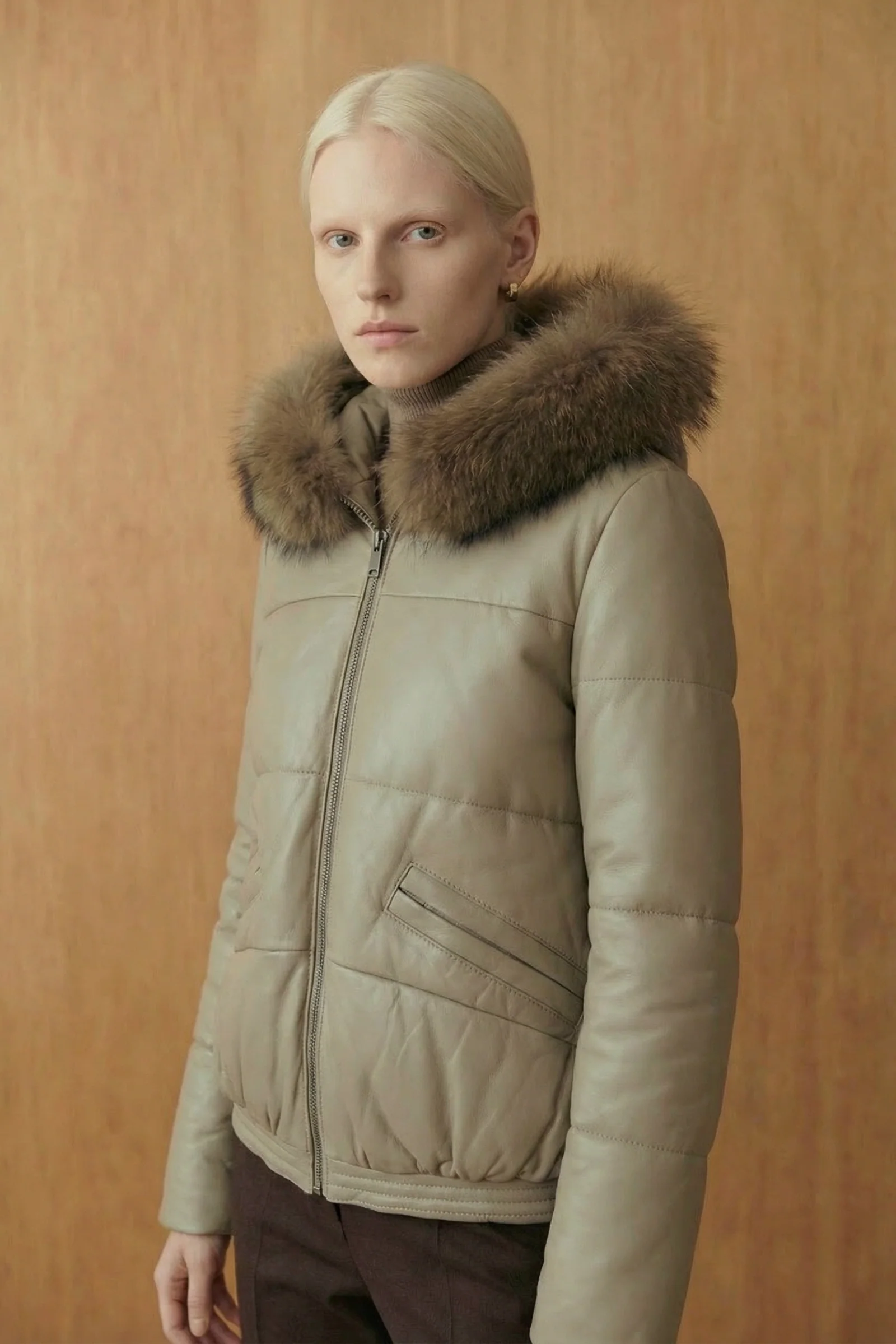 Aurelian Leather & Fox Hood Jacket - Image 3
