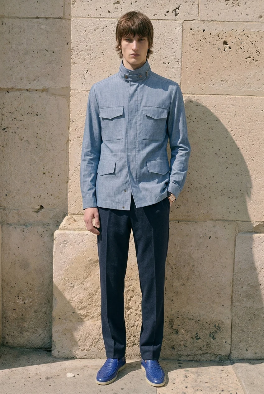 Aurelian Linen Field Jacket - Image 3