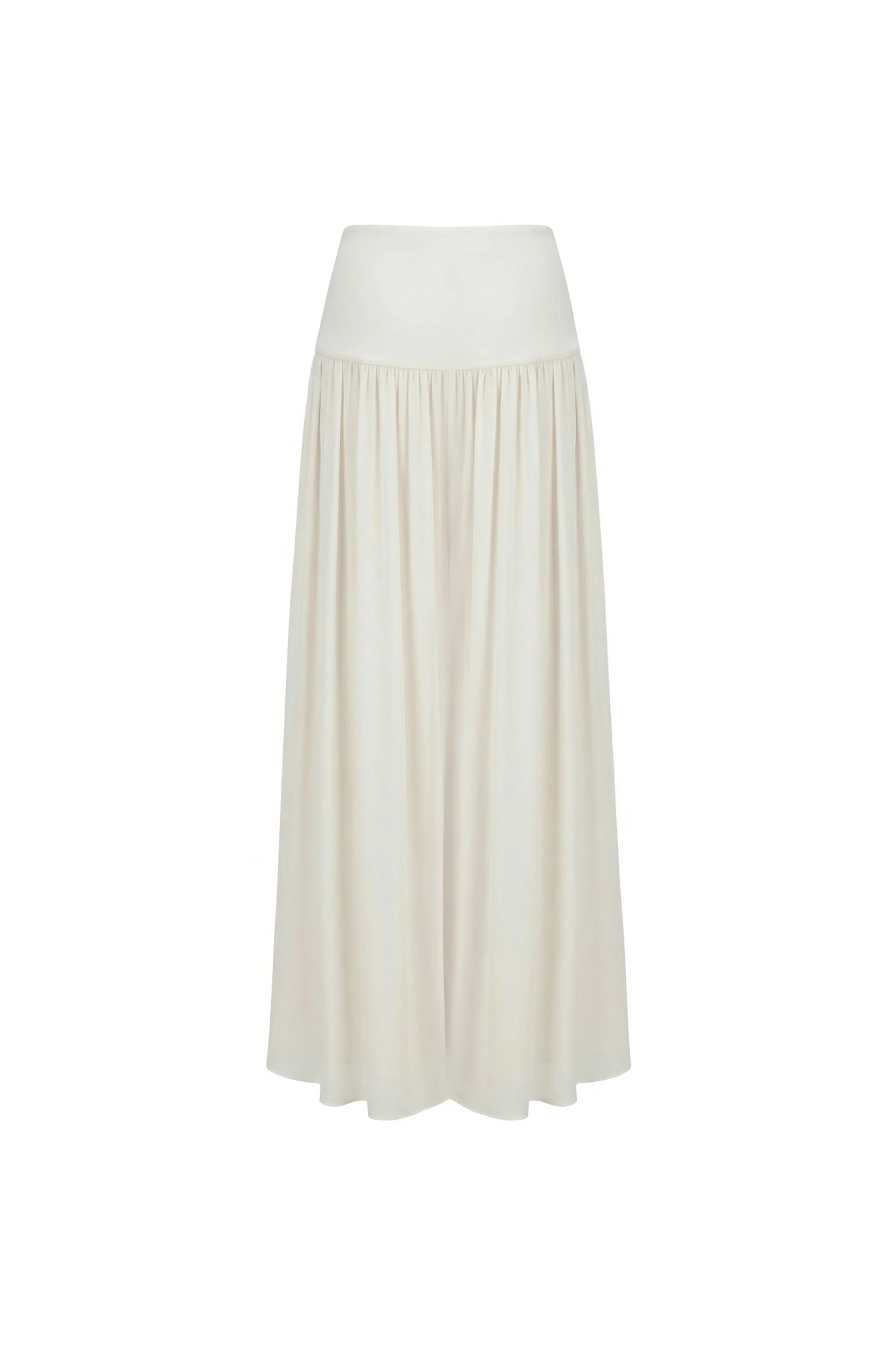 Avorio Seta Fluid Chiffon Trousers - Image 3