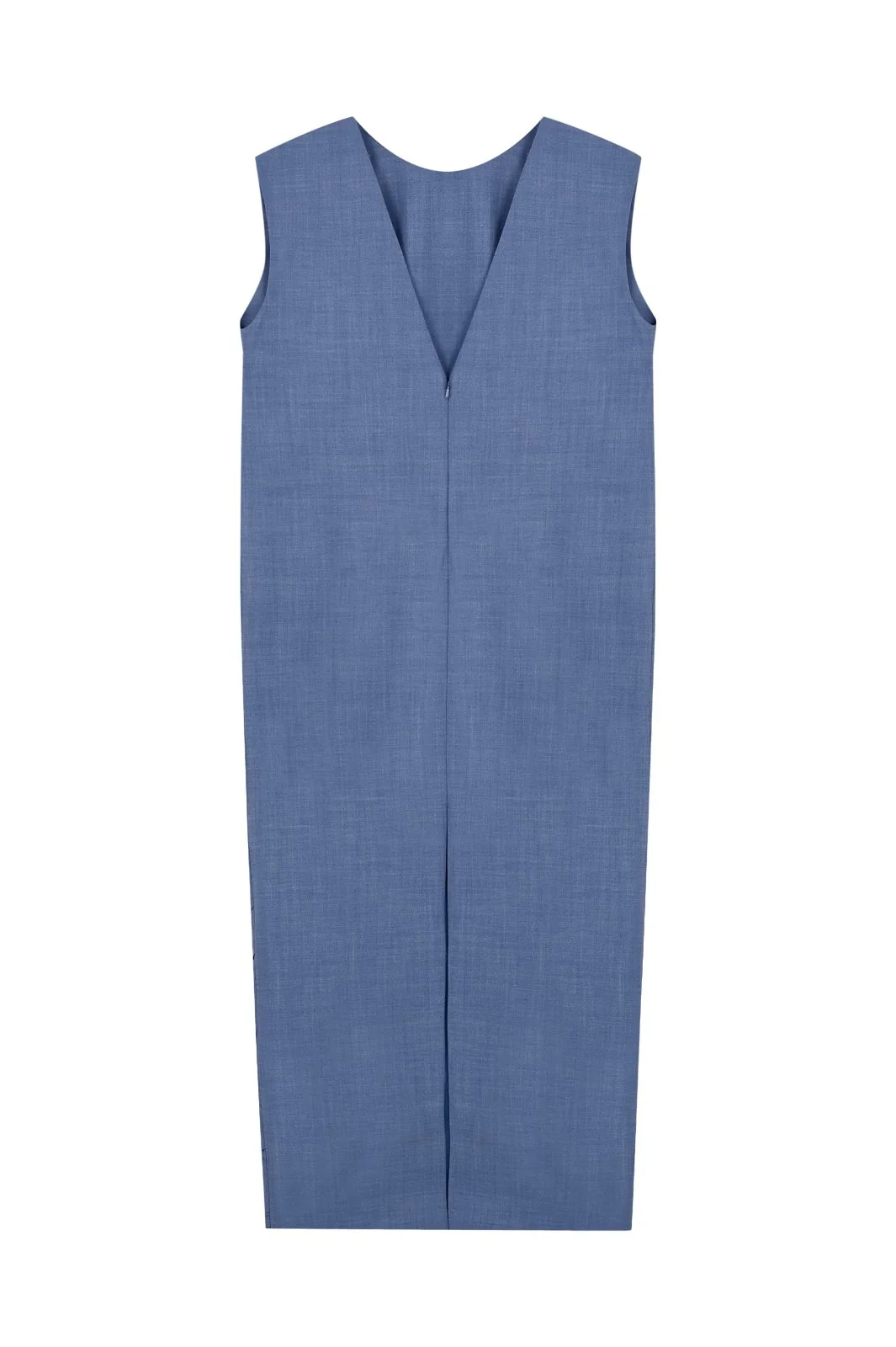 Azure Draped Midi Dress - Image 2
