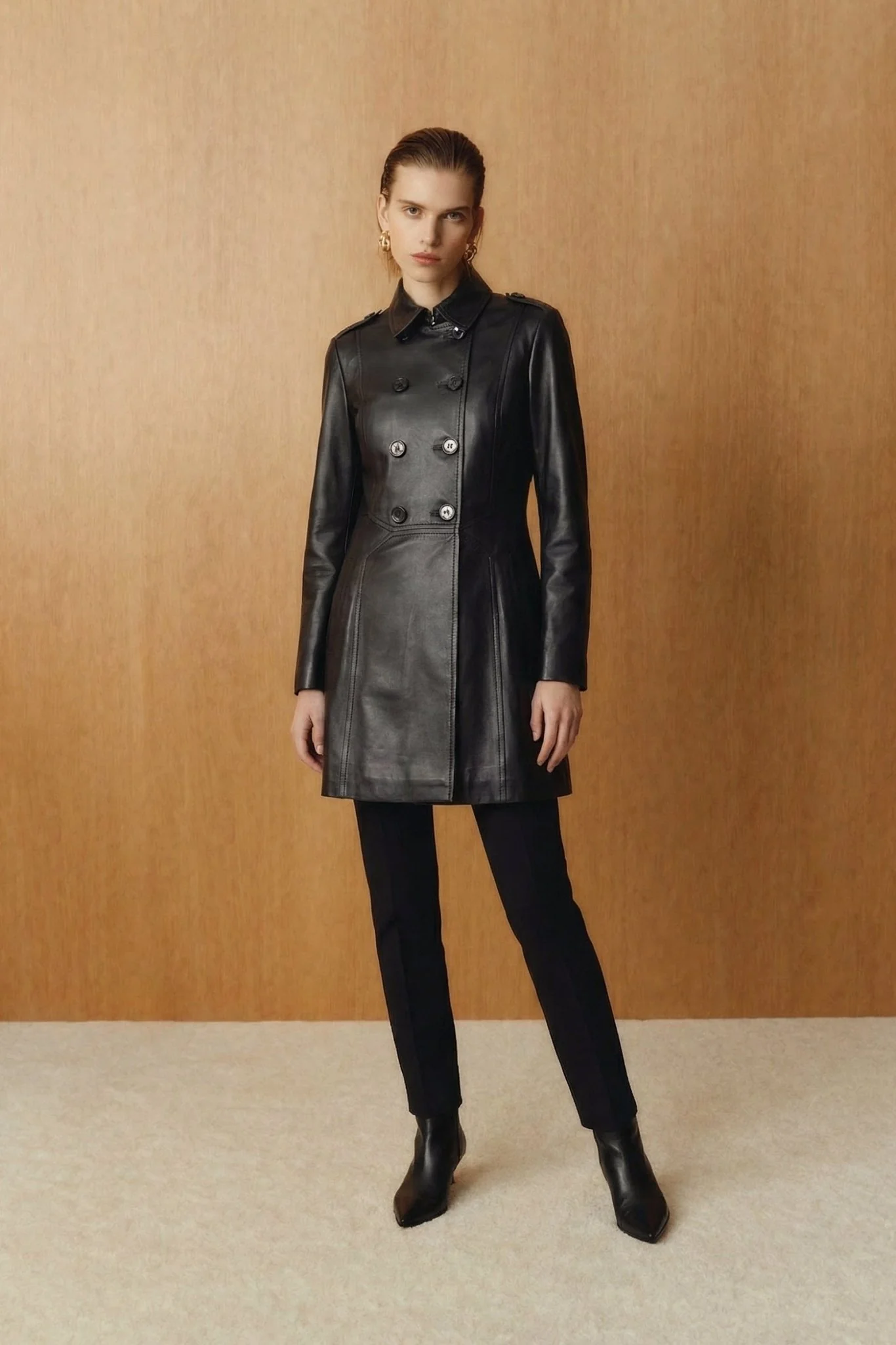 Black Leather Coat