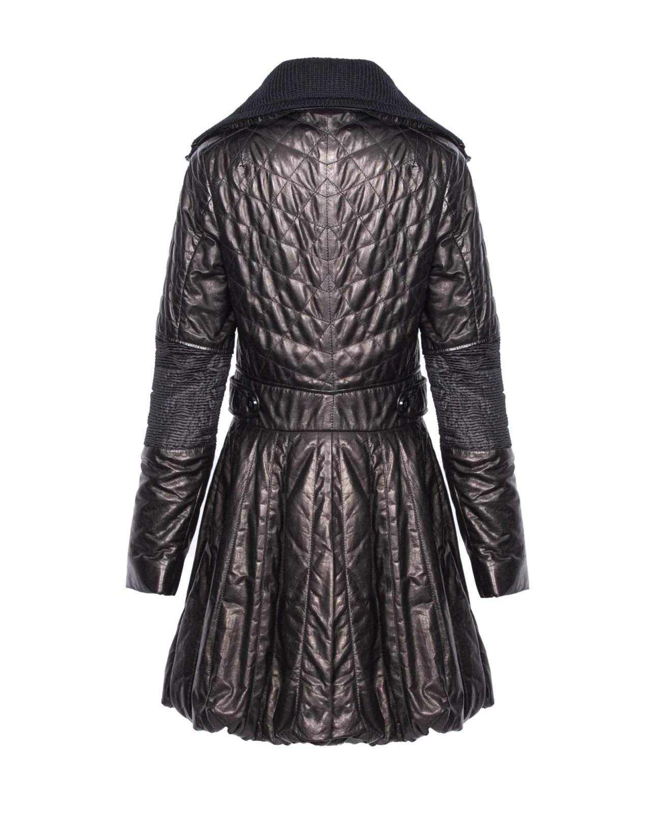 Black Leather Coat - Image 4
