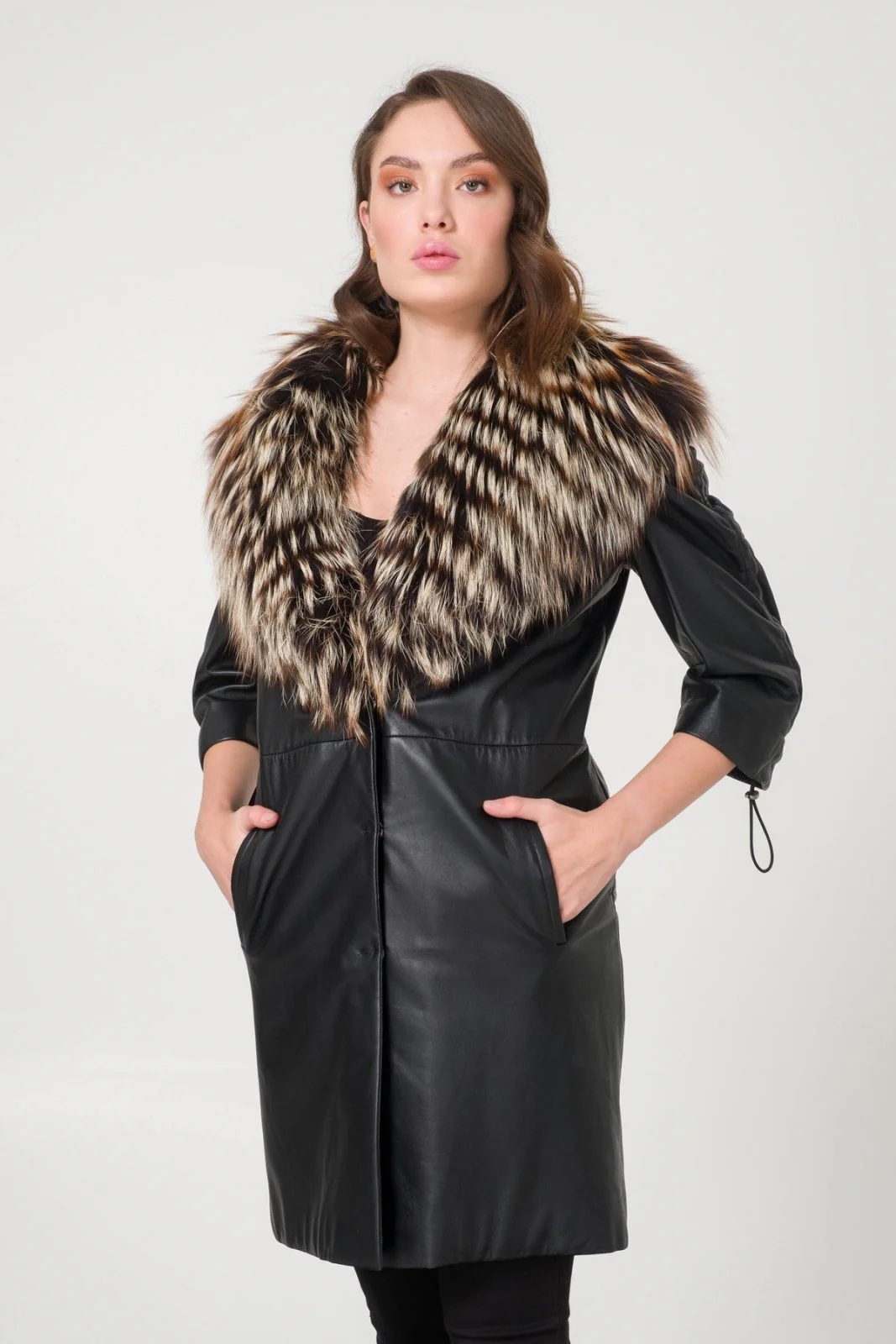 Black Leather Coat