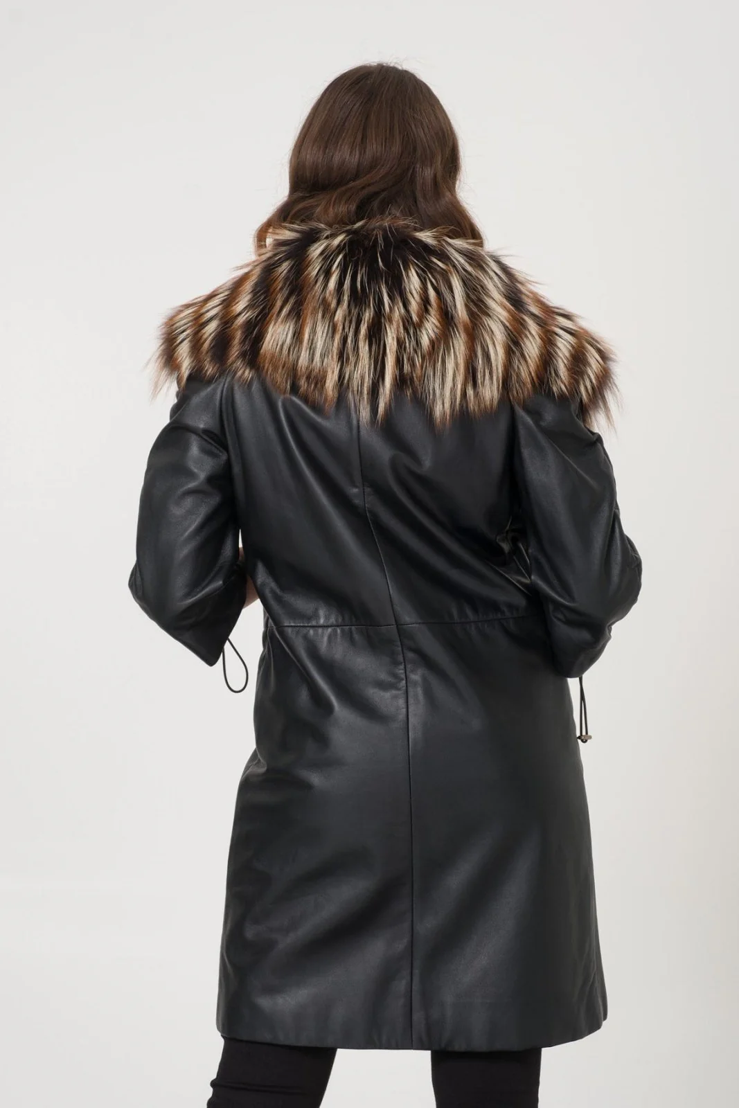 Black Leather Coat - Image 3