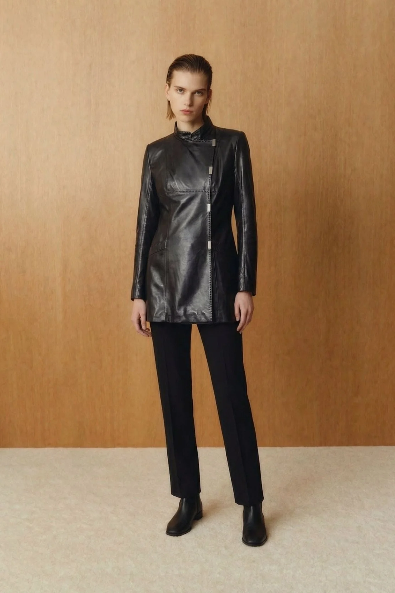 Black Leather Coat