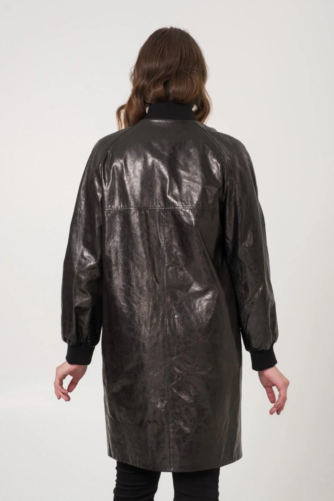 Black Leather Coat - Image 6