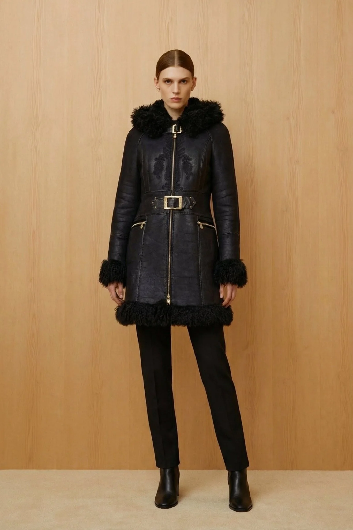 Black Leather Coat