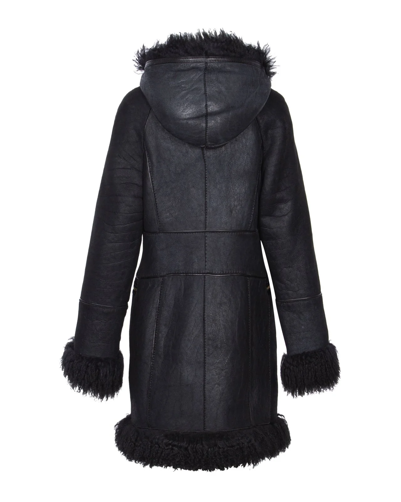 Black Leather Coat - Image 4