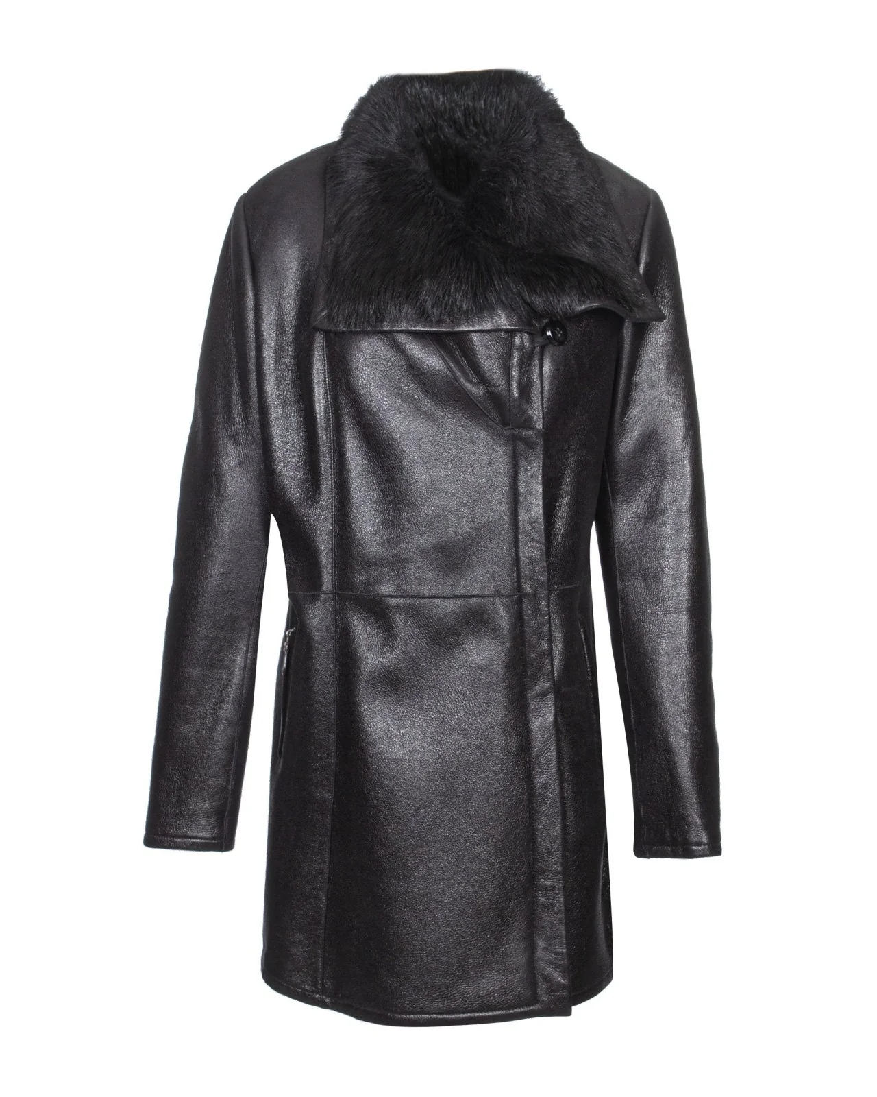 Black Leather Coat