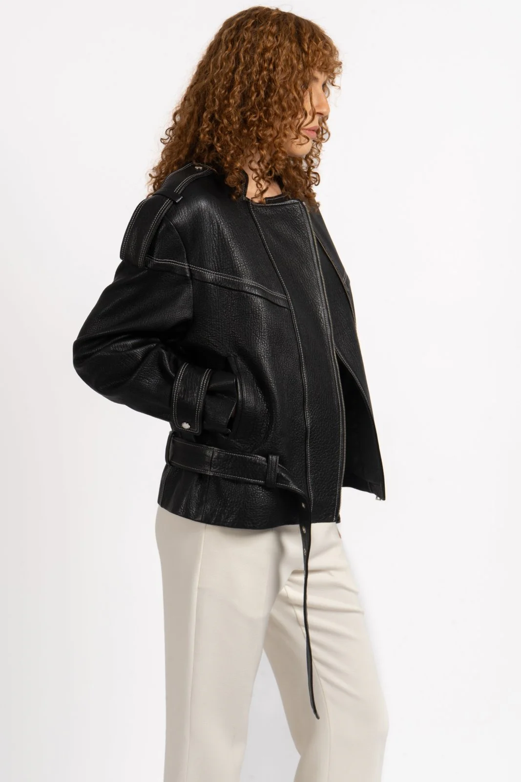 Bound Leather Jacket - Image 5