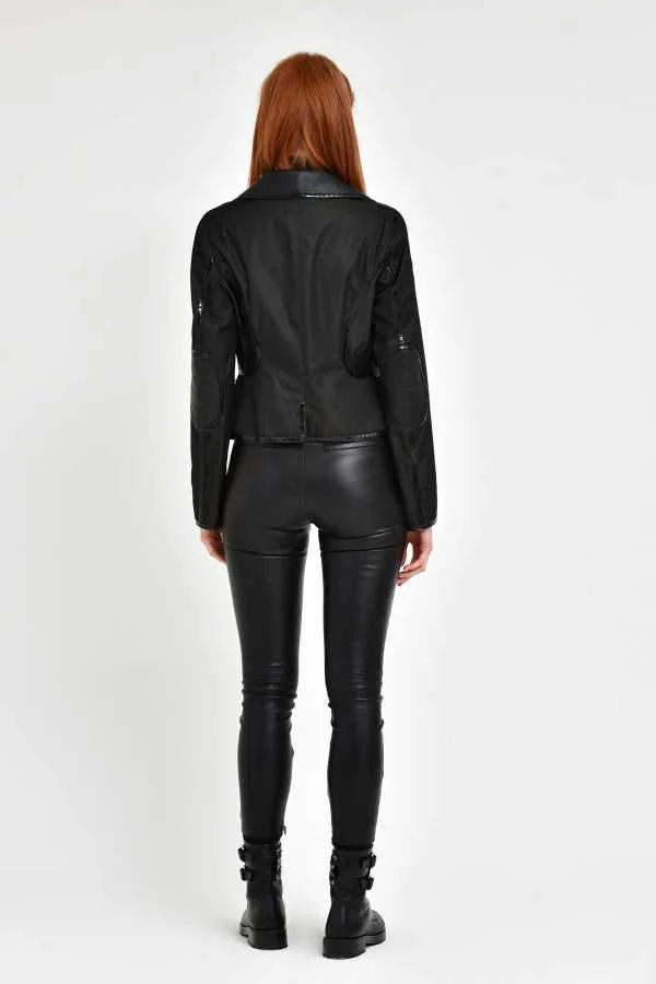 Black Leather Jacket - Image 4