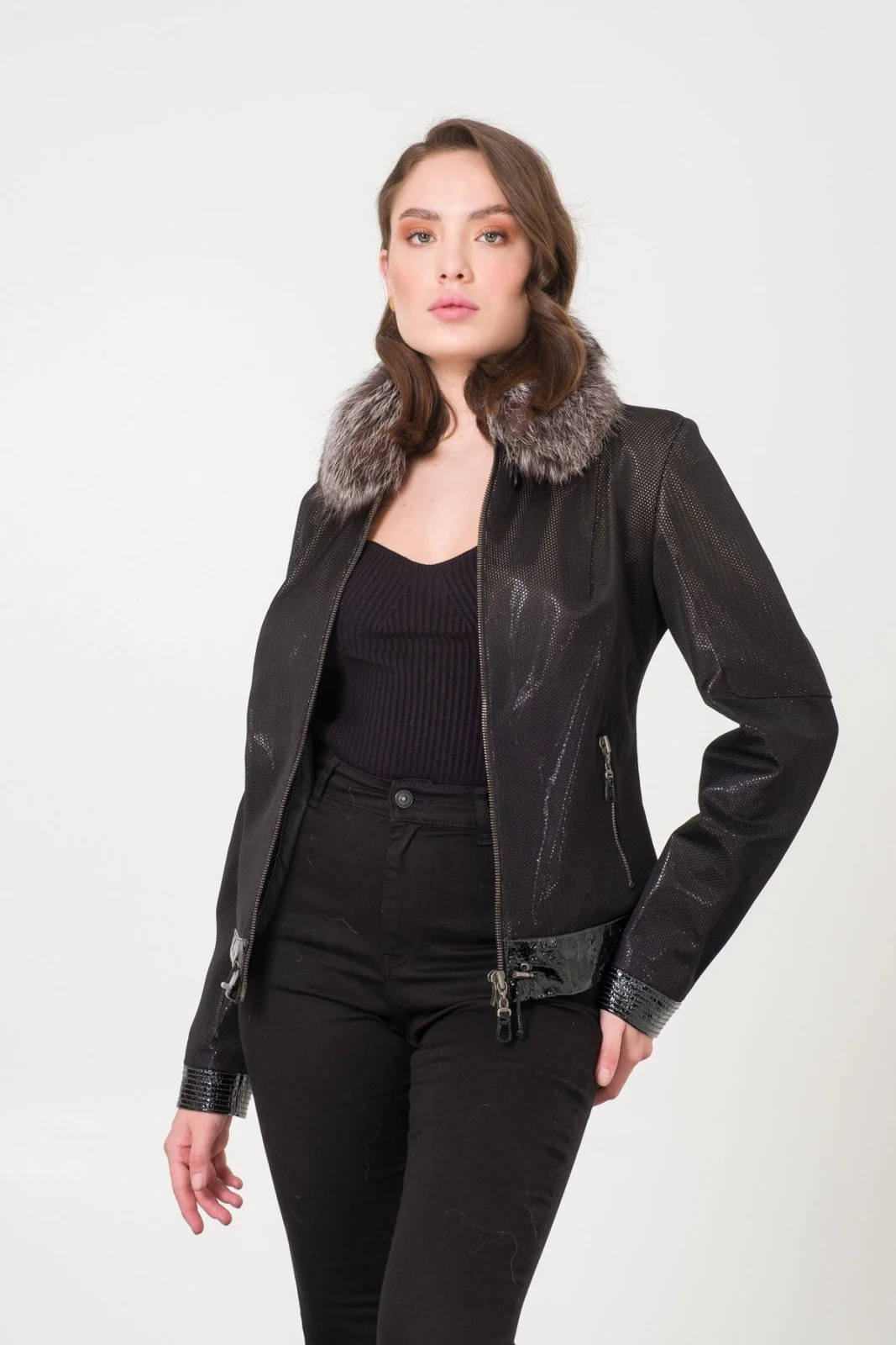 Black Leather Jacket - Image 6