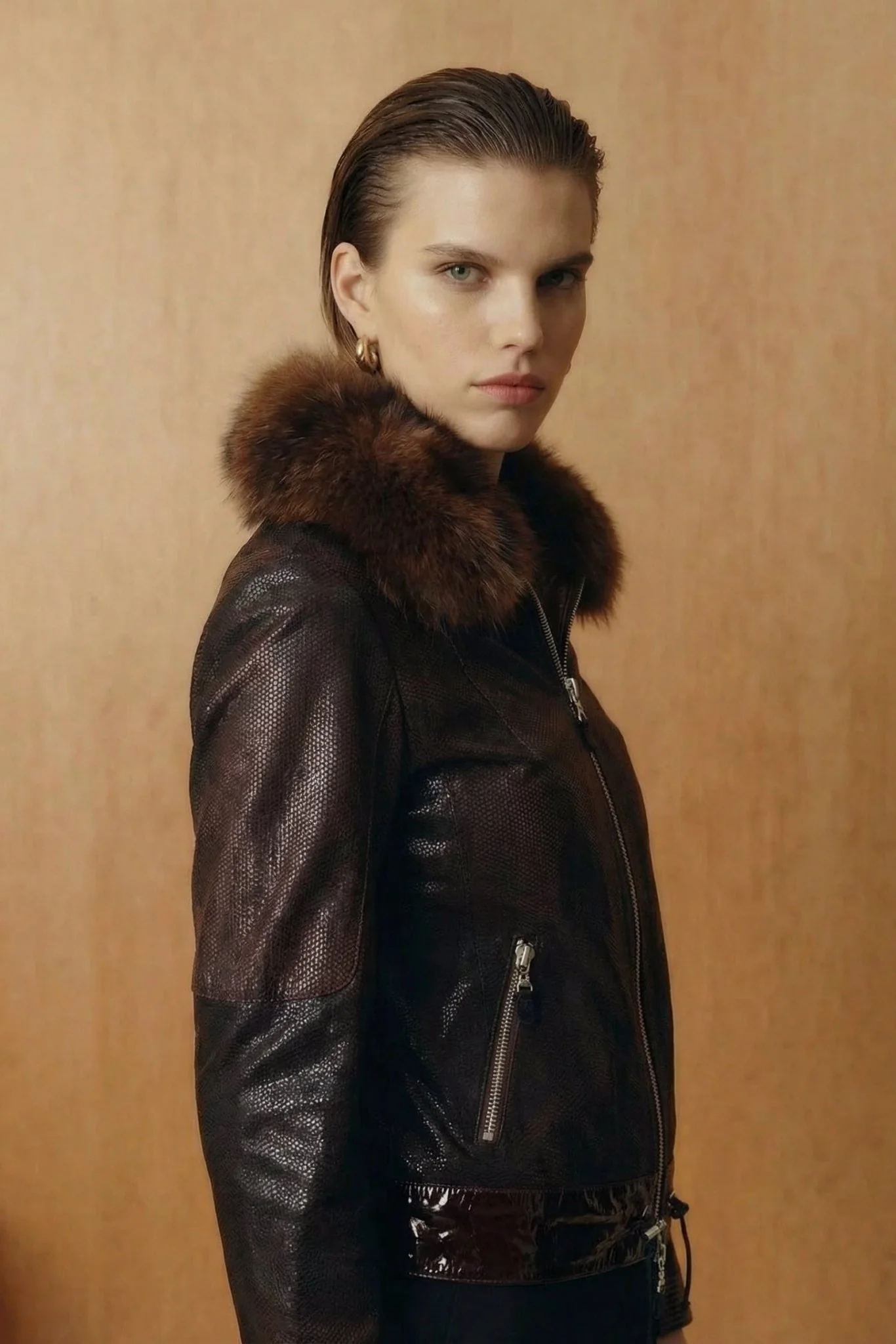 Black Leather Jacket - Image 2
