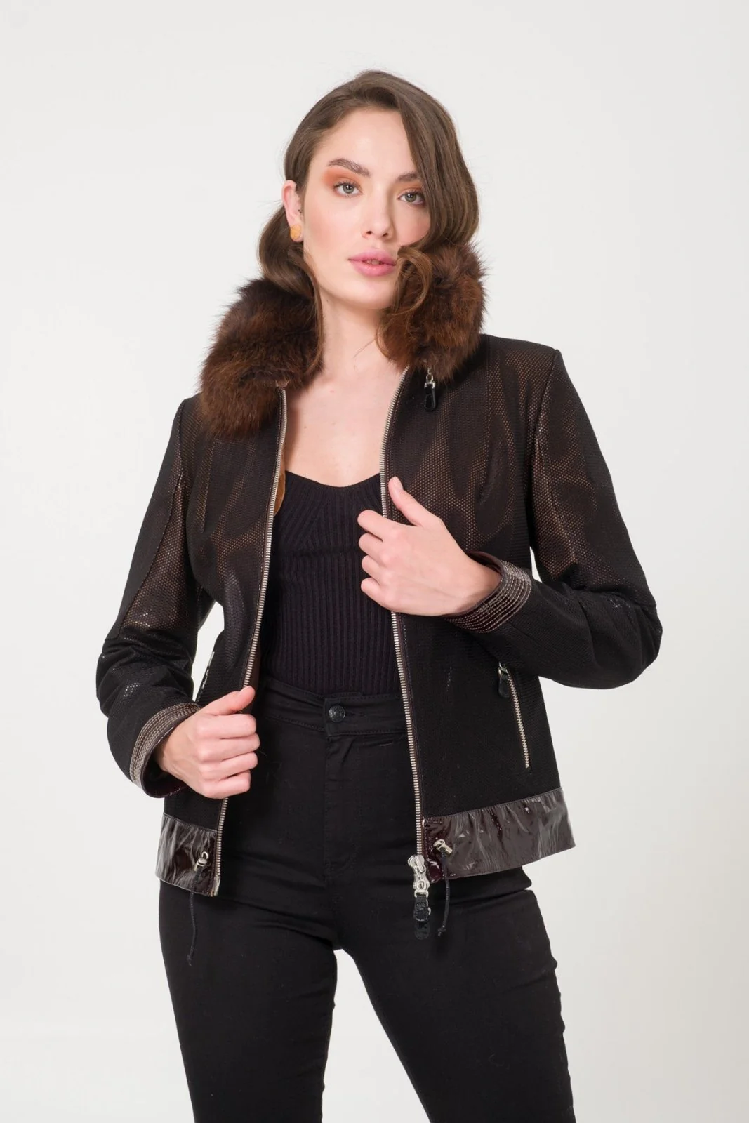 Black Leather Jacket - Image 6