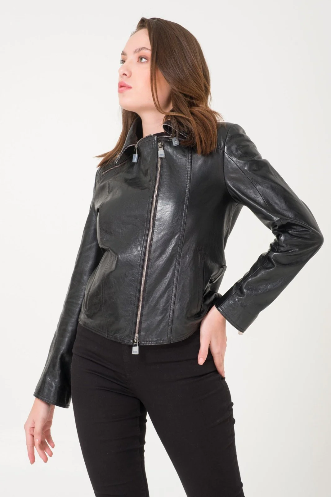 Black Leather Jacket - Image 2