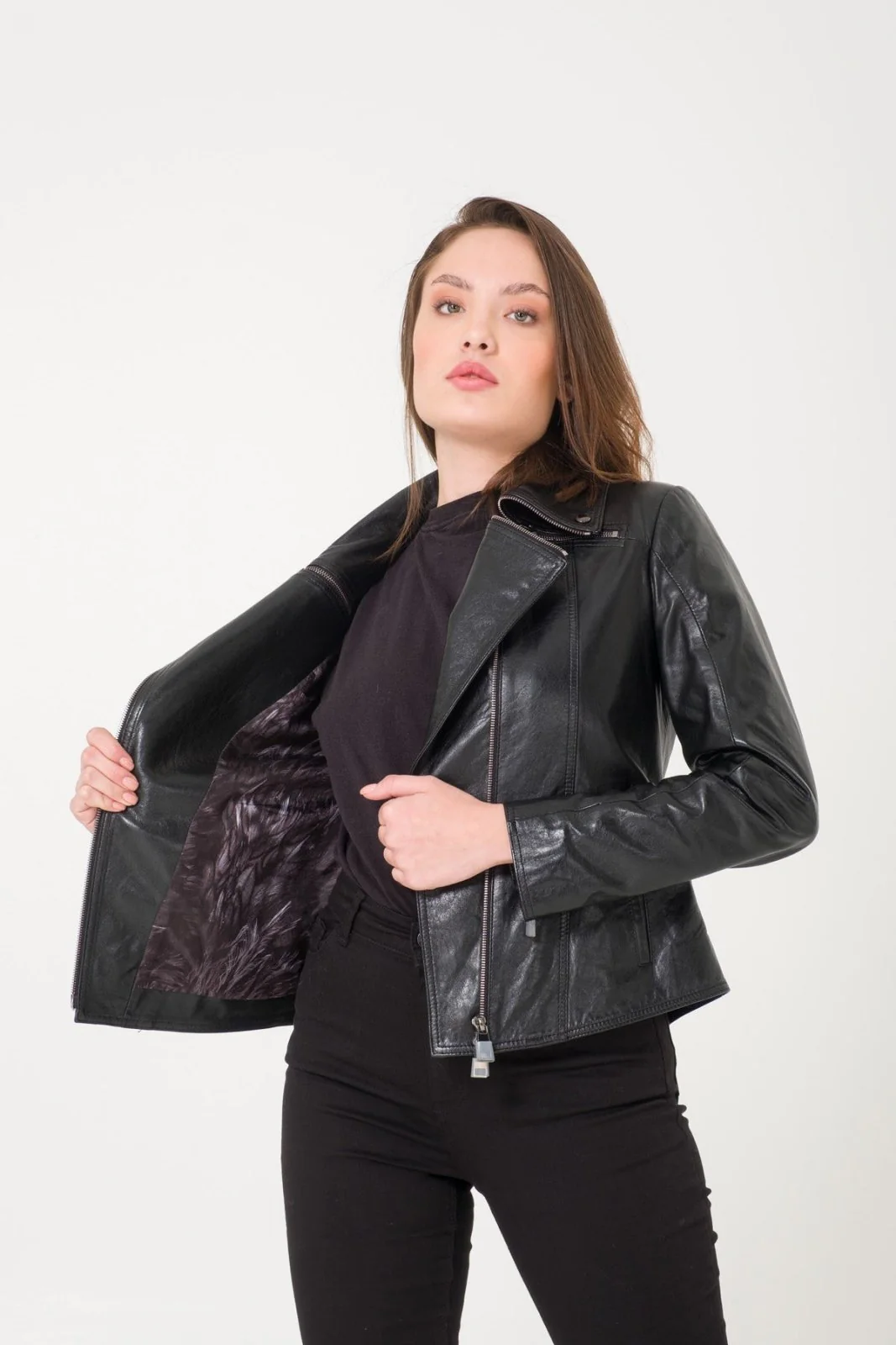 Black Leather Jacket - Image 5