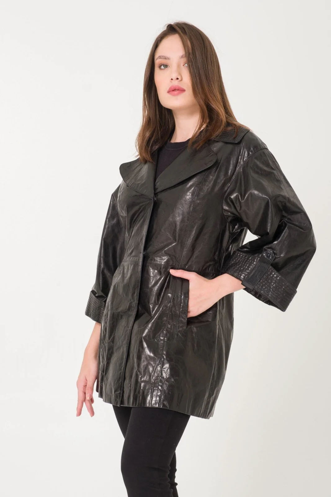 Black Leather Jacket - Image 4