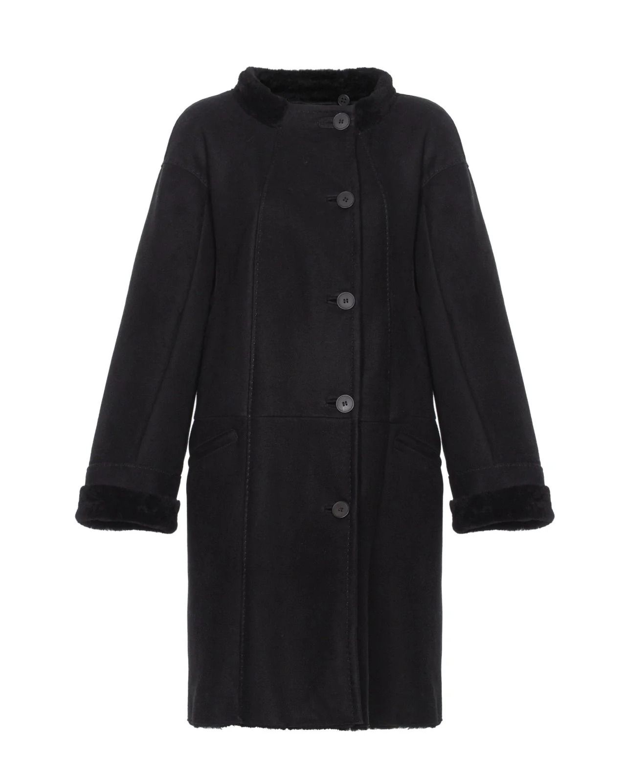 Black Long Leather Coat