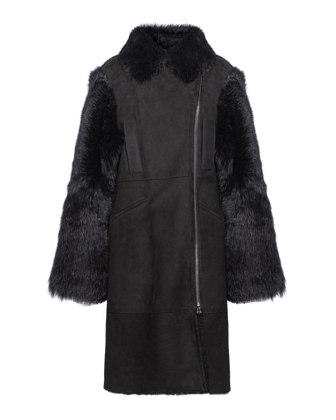 Black Long Leather Coat