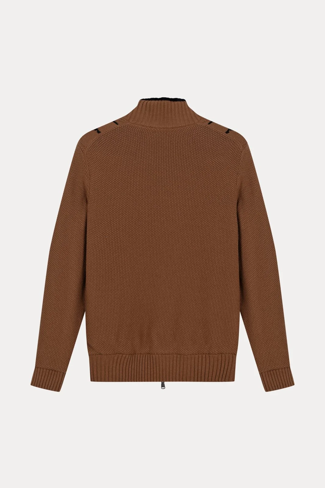 Tobacco Cashmere Knit Sweater - Image 7