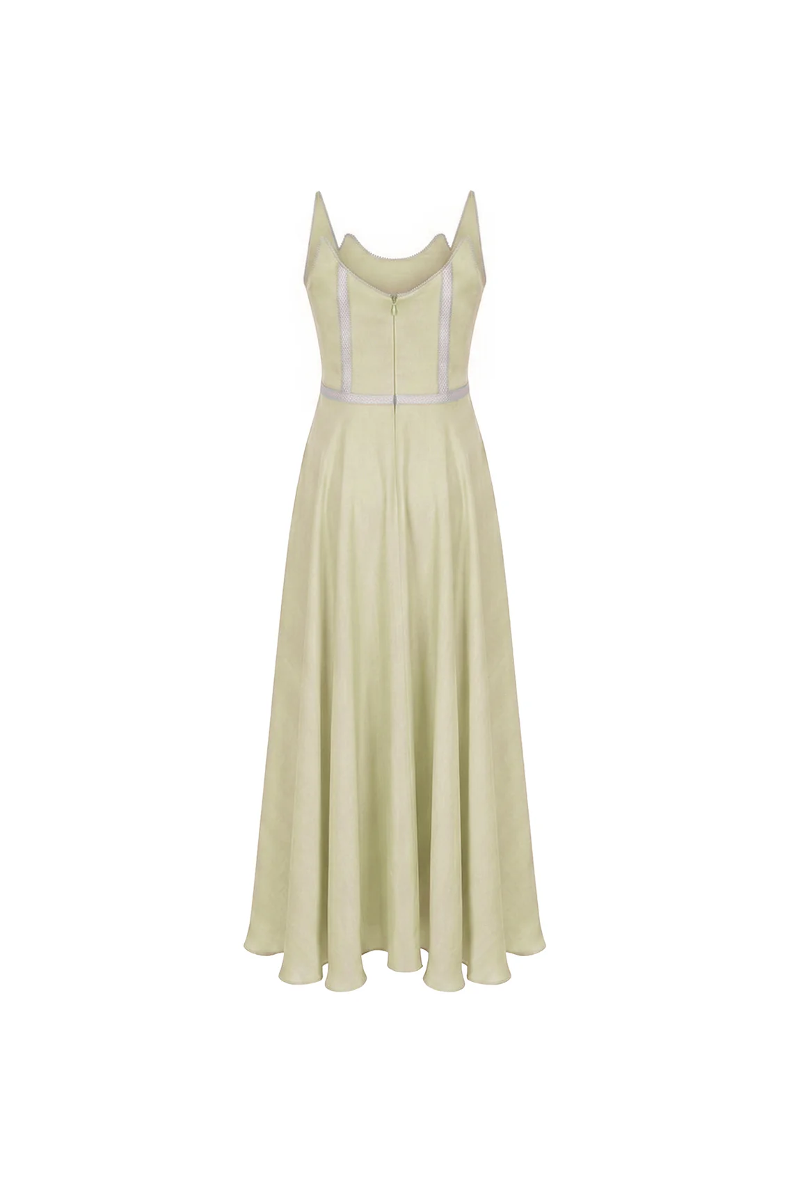 Celestia Sculpted Linen Dress - Image 3