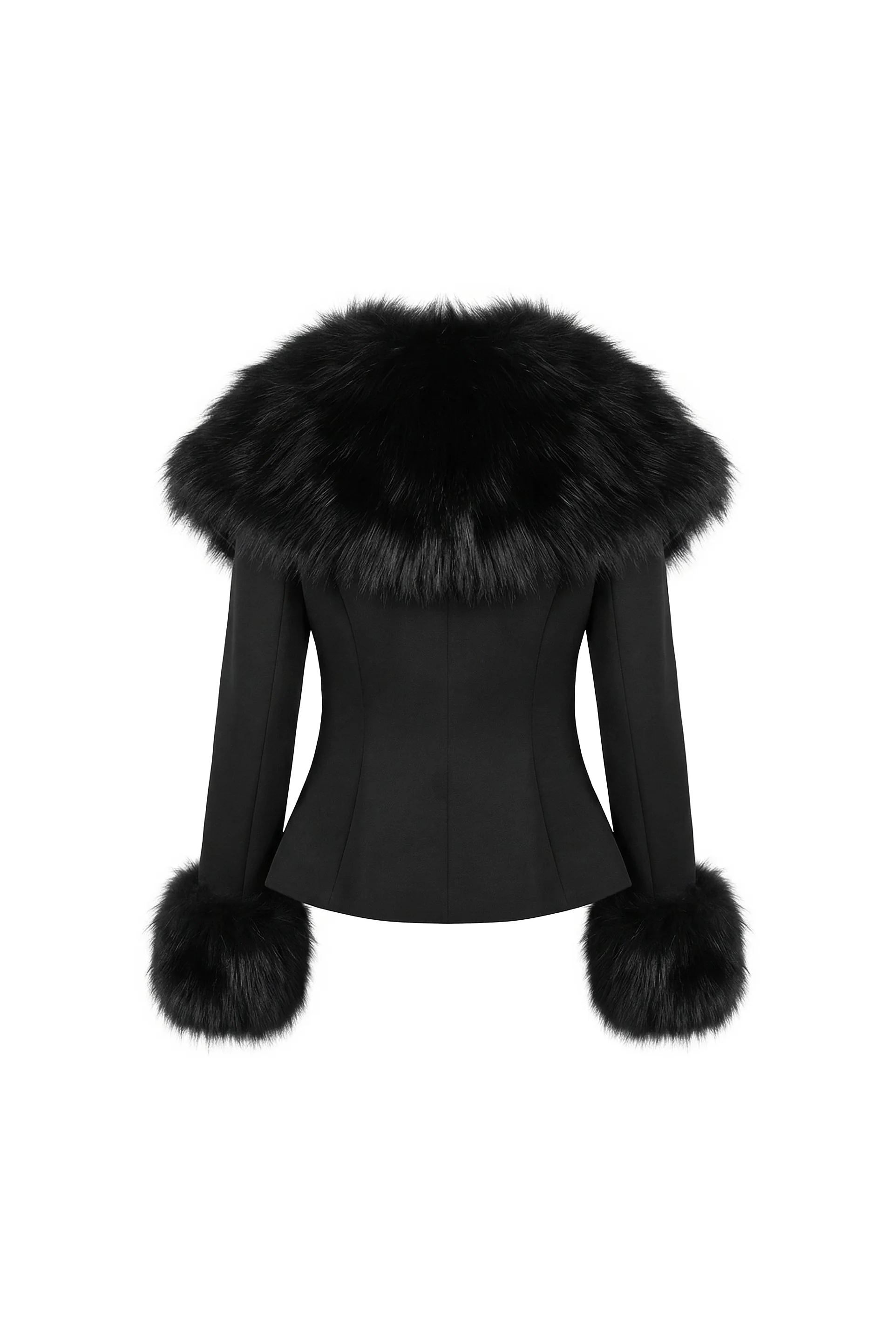 Celestine Fox Fur Tailored Jacket - Image 3