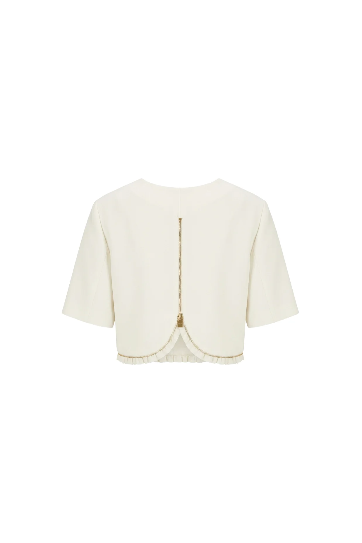 Celestine Ruffle Cropped Blouse - Image 4