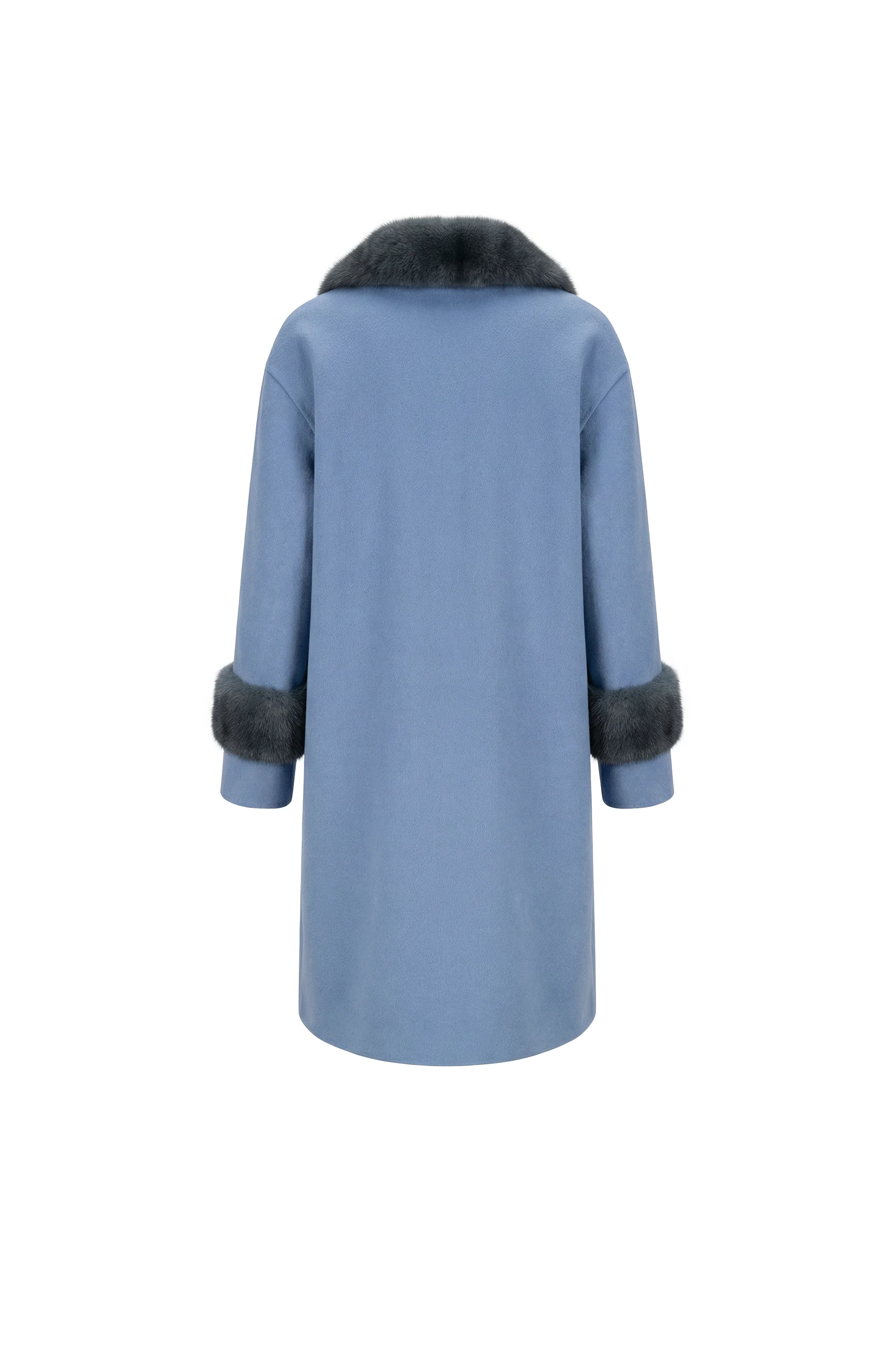 Celestine Wool & Mink Coat - Image 4