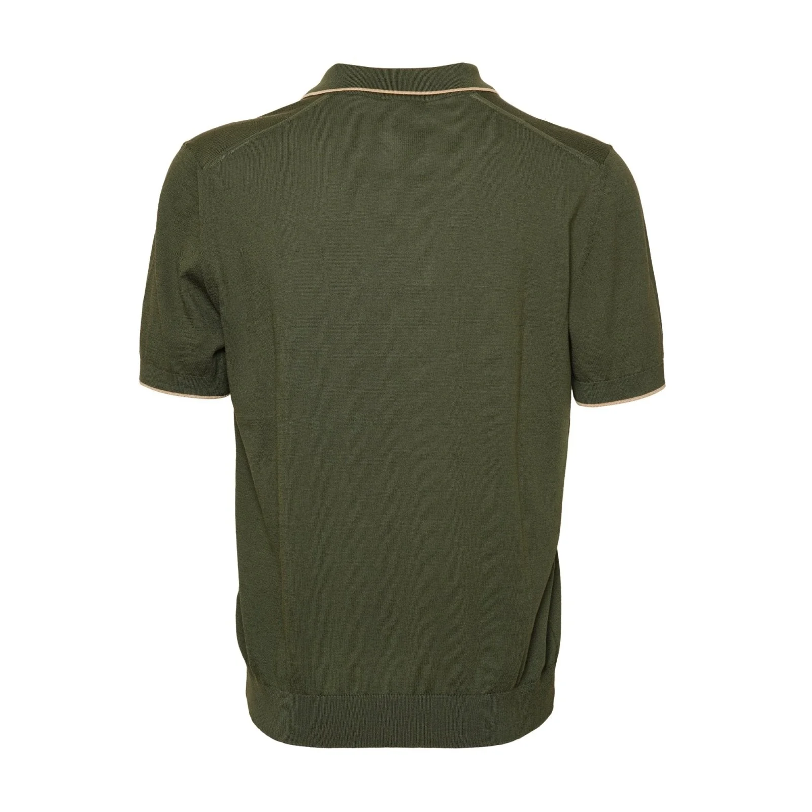 Cotton Zip Polo Shirt - Image 4