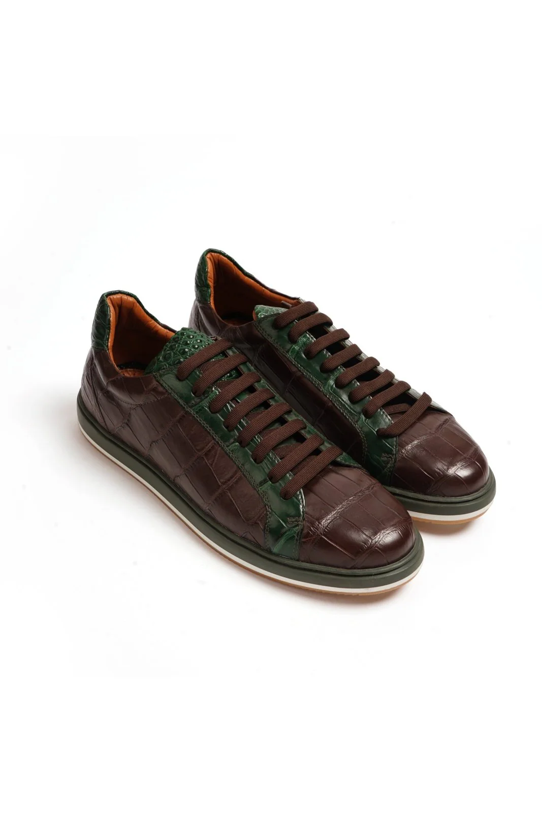 Crocodile Leather Sneakers - Image 4