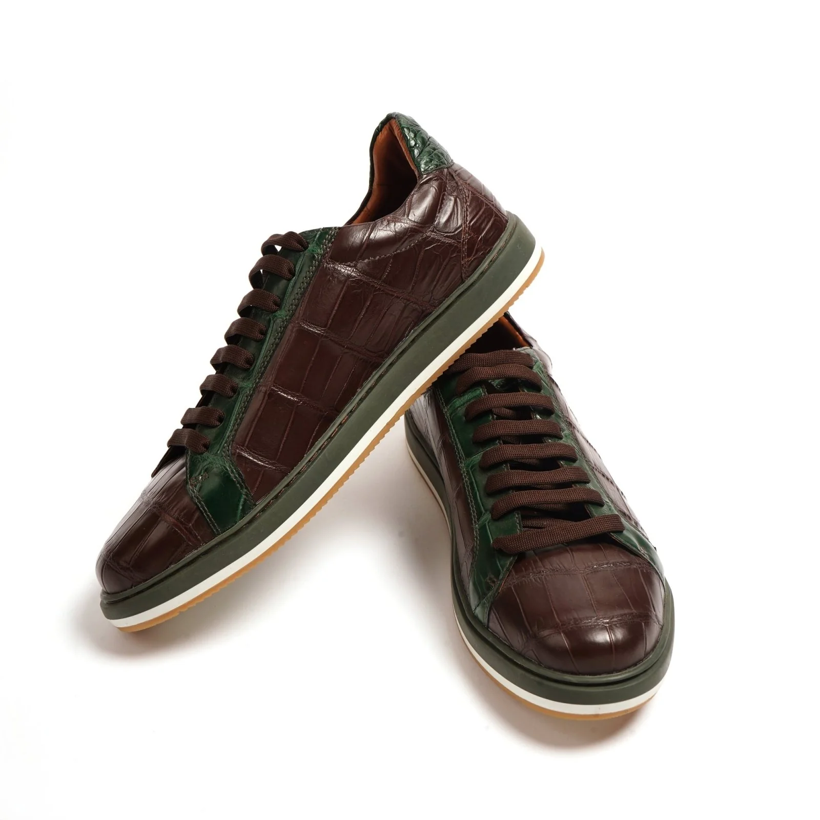 Crocodile Leather Sneakers - Image 5