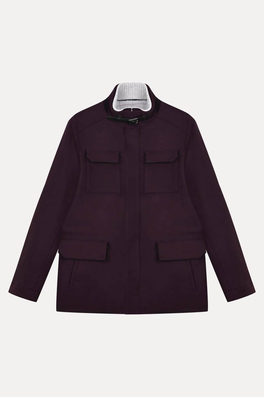 Deep Plum Wool Jacket