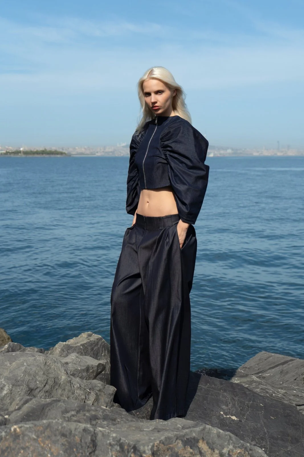 Indigo Denim Trousers - Image 2