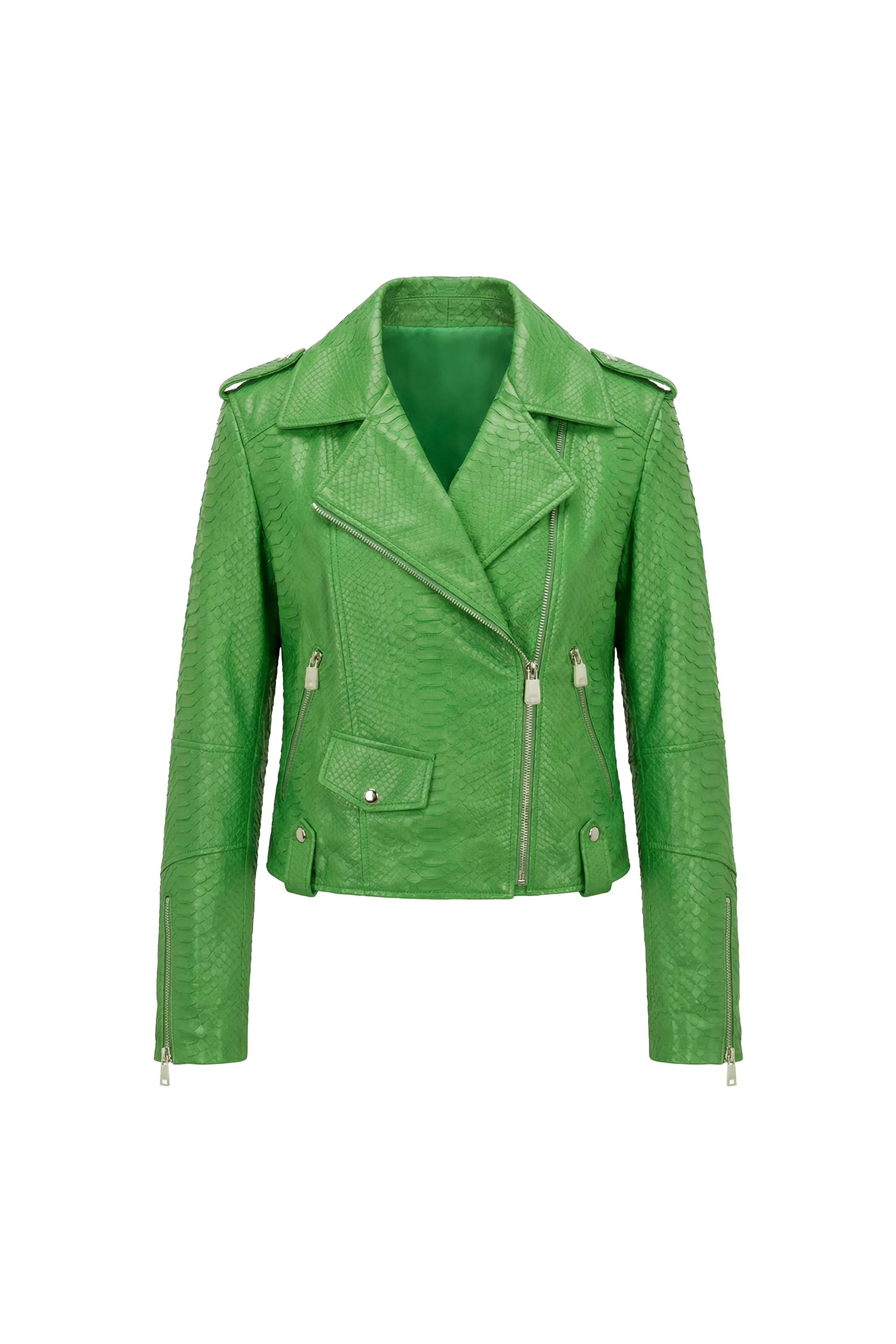 Elira Python Biker Jacket