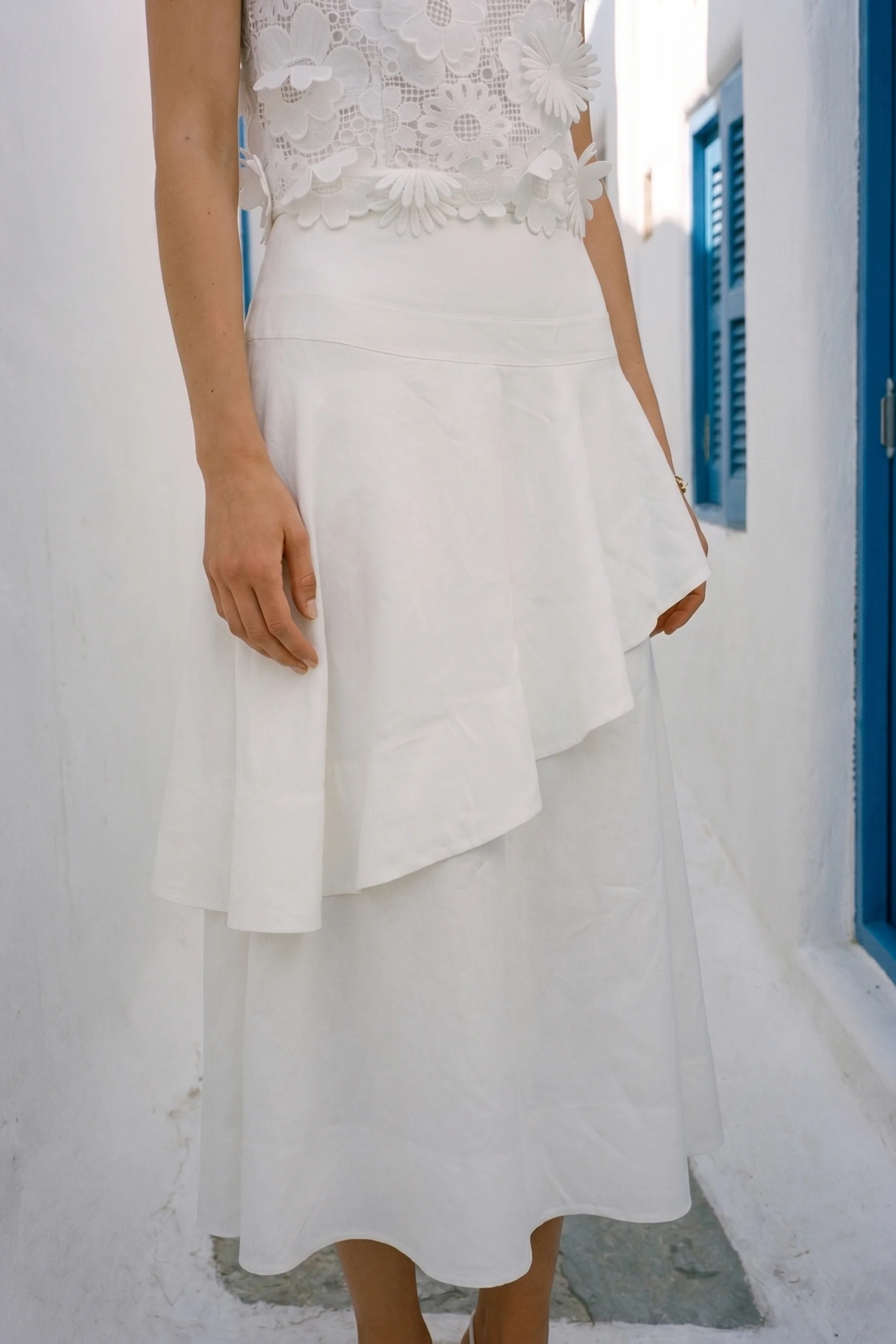 Fiorella Jardin Linen Skirt - Image 3