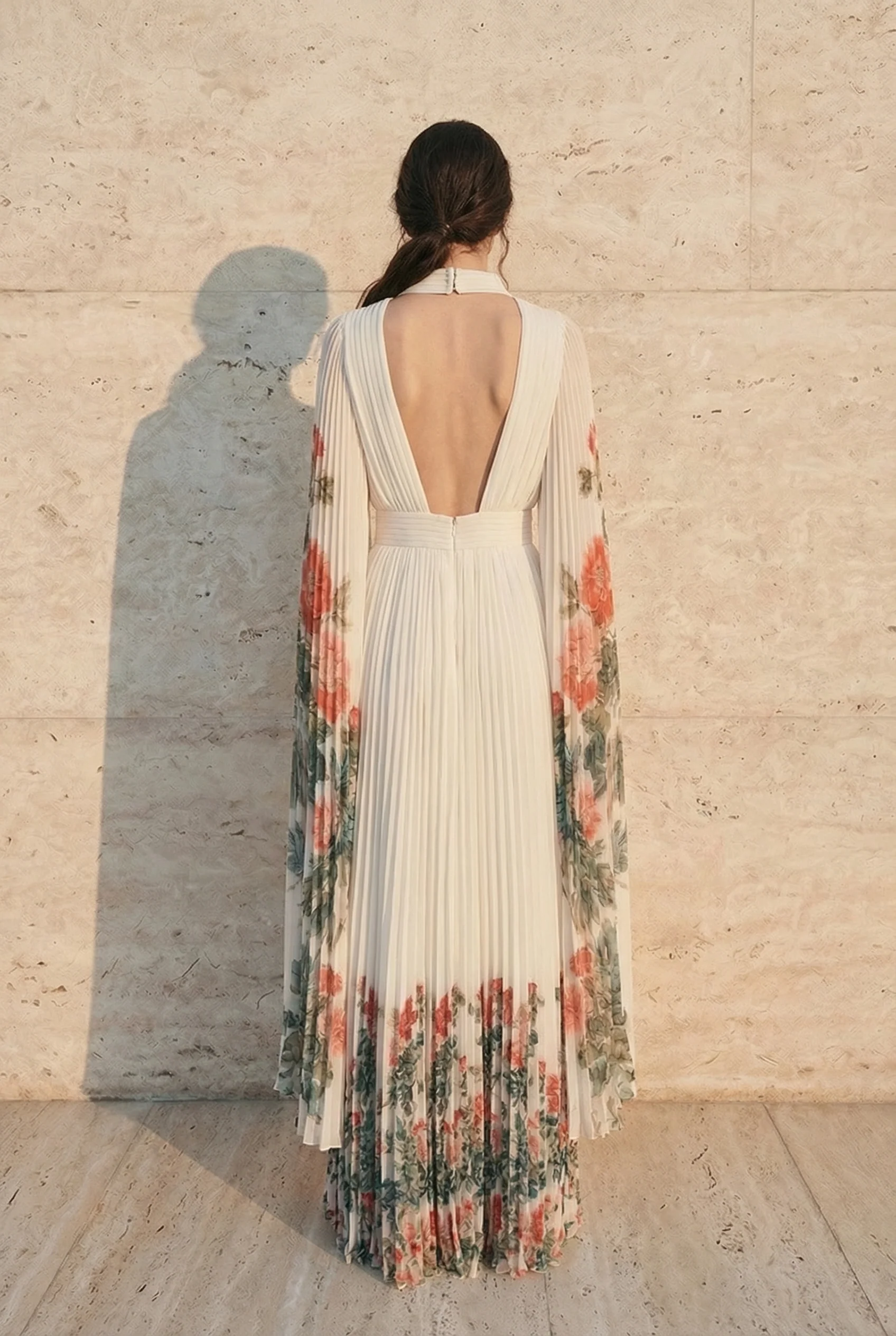 Rosalia Pleated Maxi Dress - Image 3
