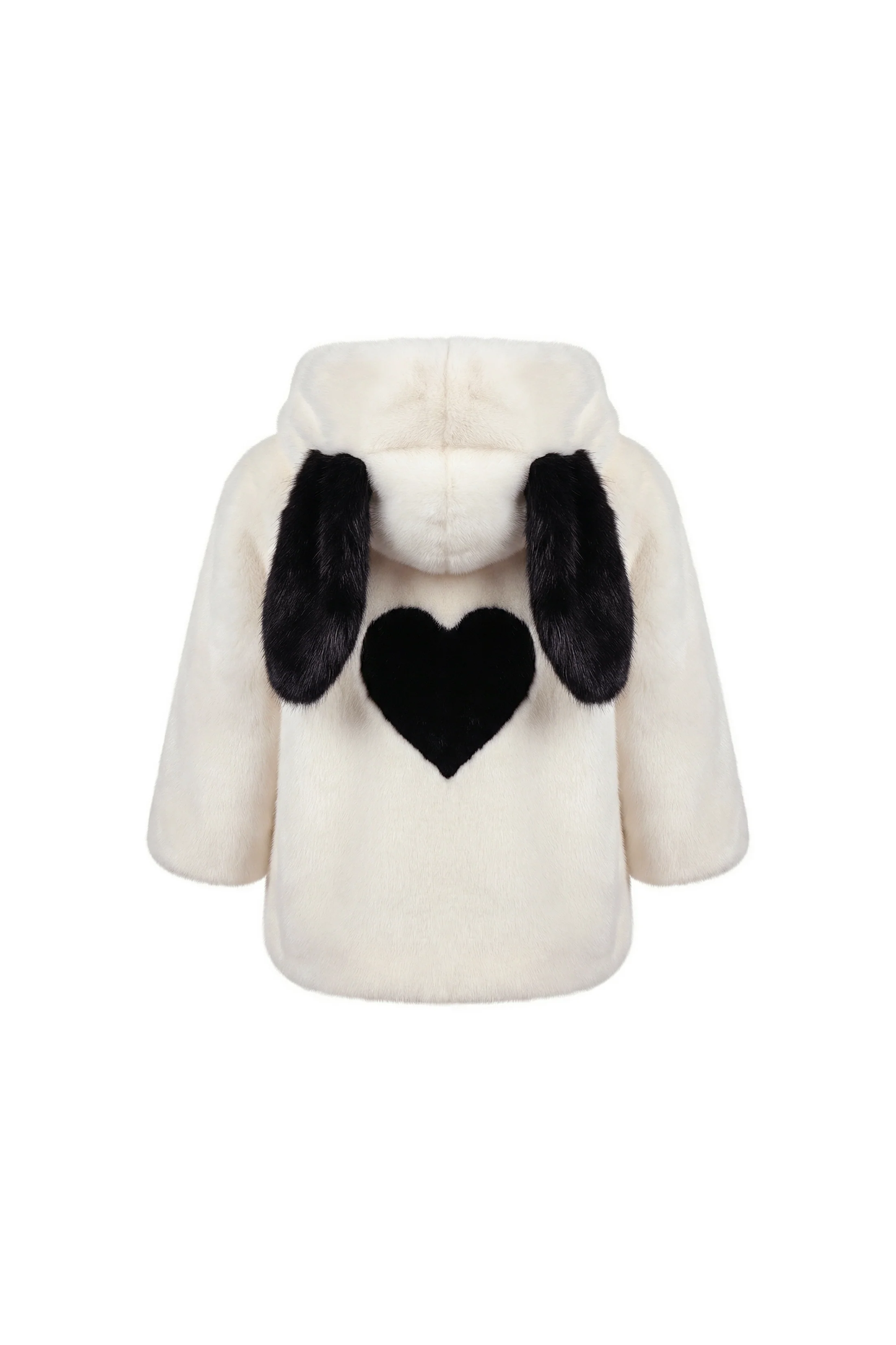Ivory Bunny Rex Fur Jacket - Image 4