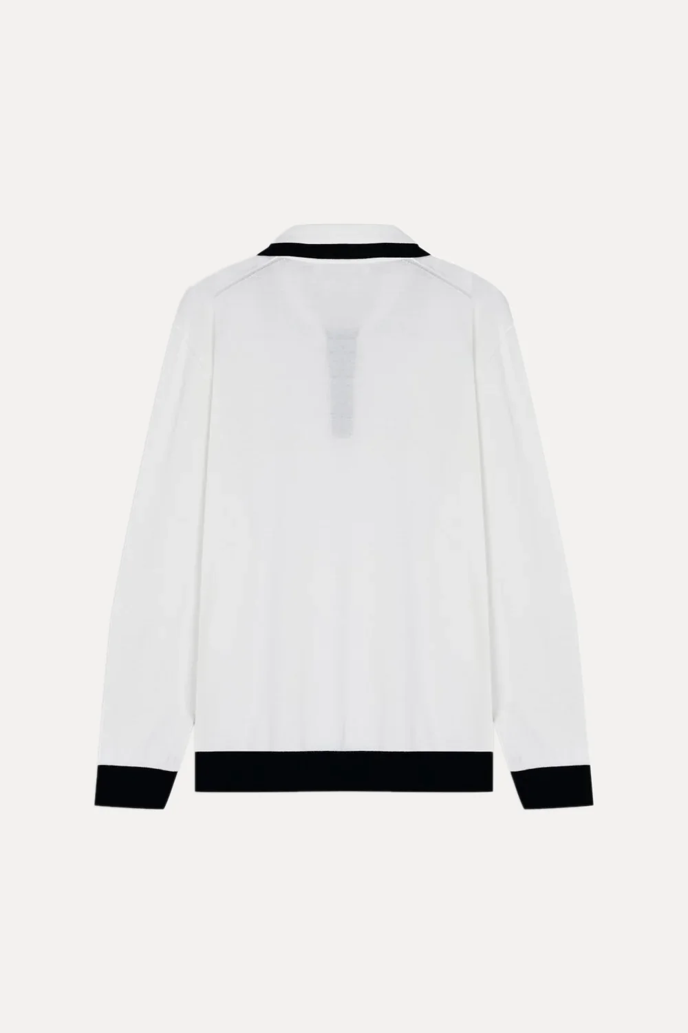 Ivory Contrast Duotone Polo - Image 3