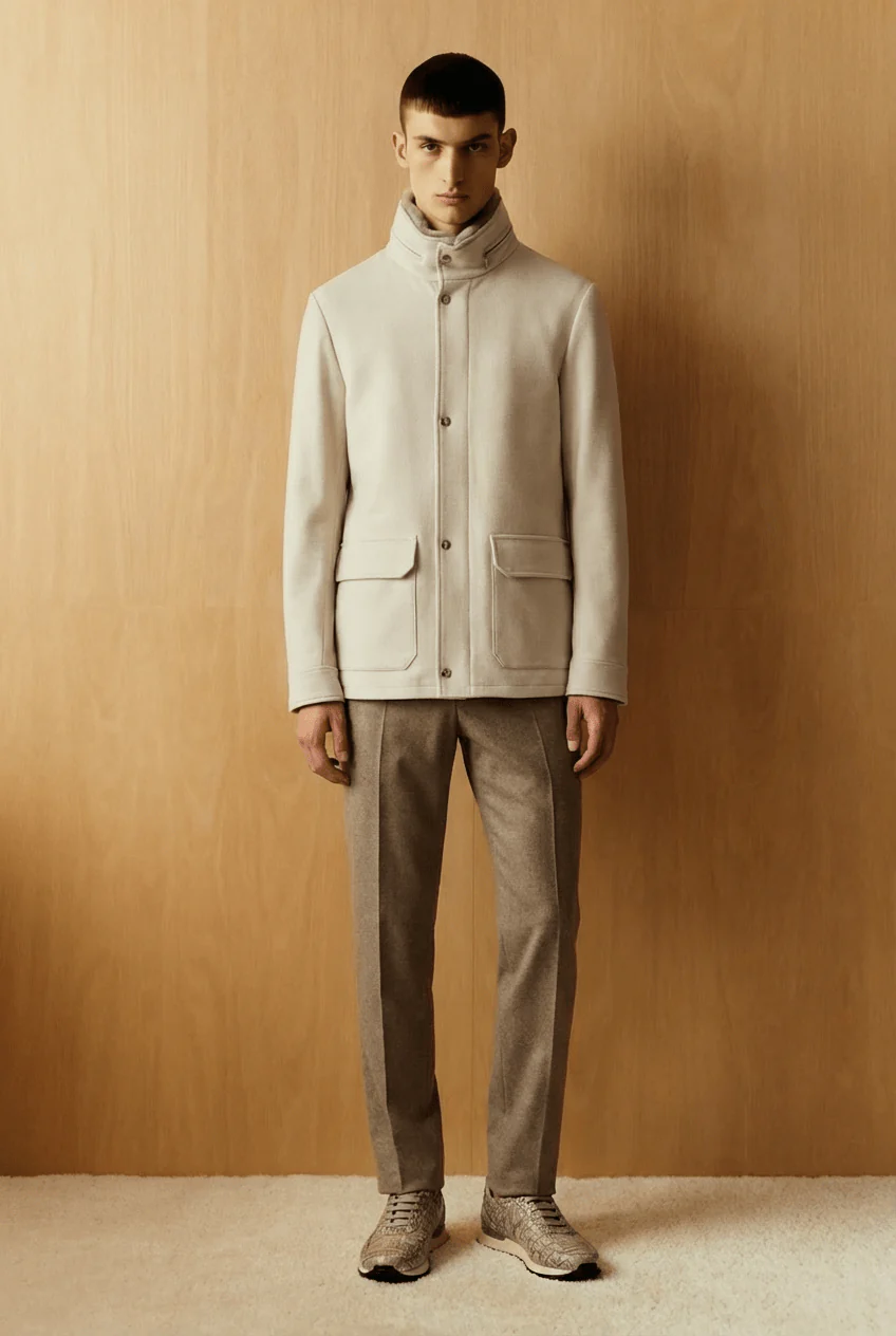 Imperial Polywool Stand-Collar Coat - Image 5