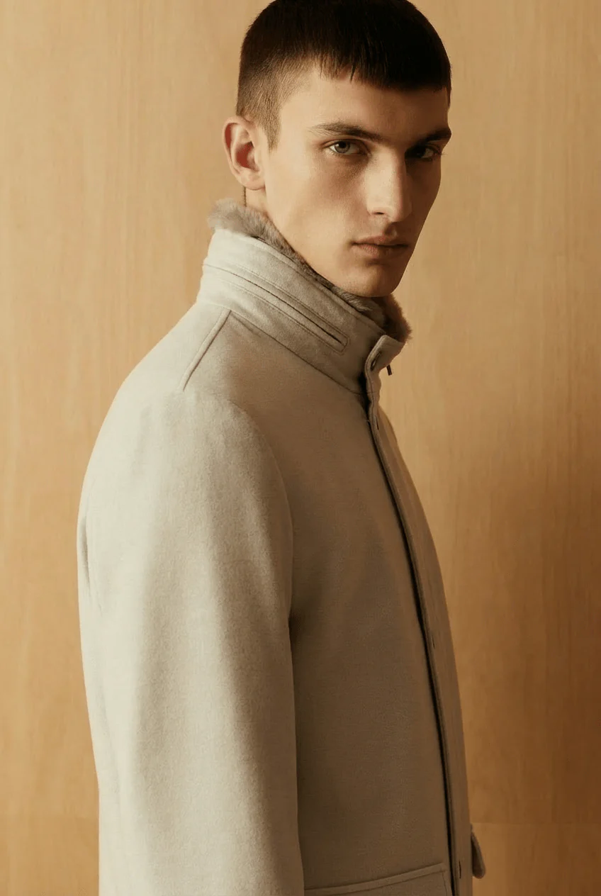 Imperial Polywool Stand-Collar Coat - Image 7