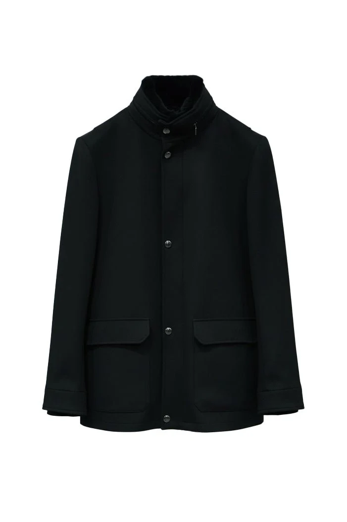 Imperial Polywool Stand-Collar Coat - Image 8