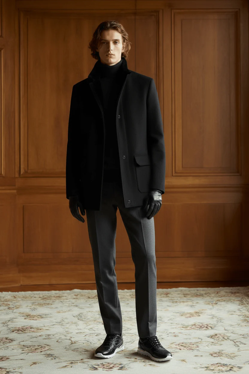 Imperial Polywool Stand-Collar Coat - Image 9