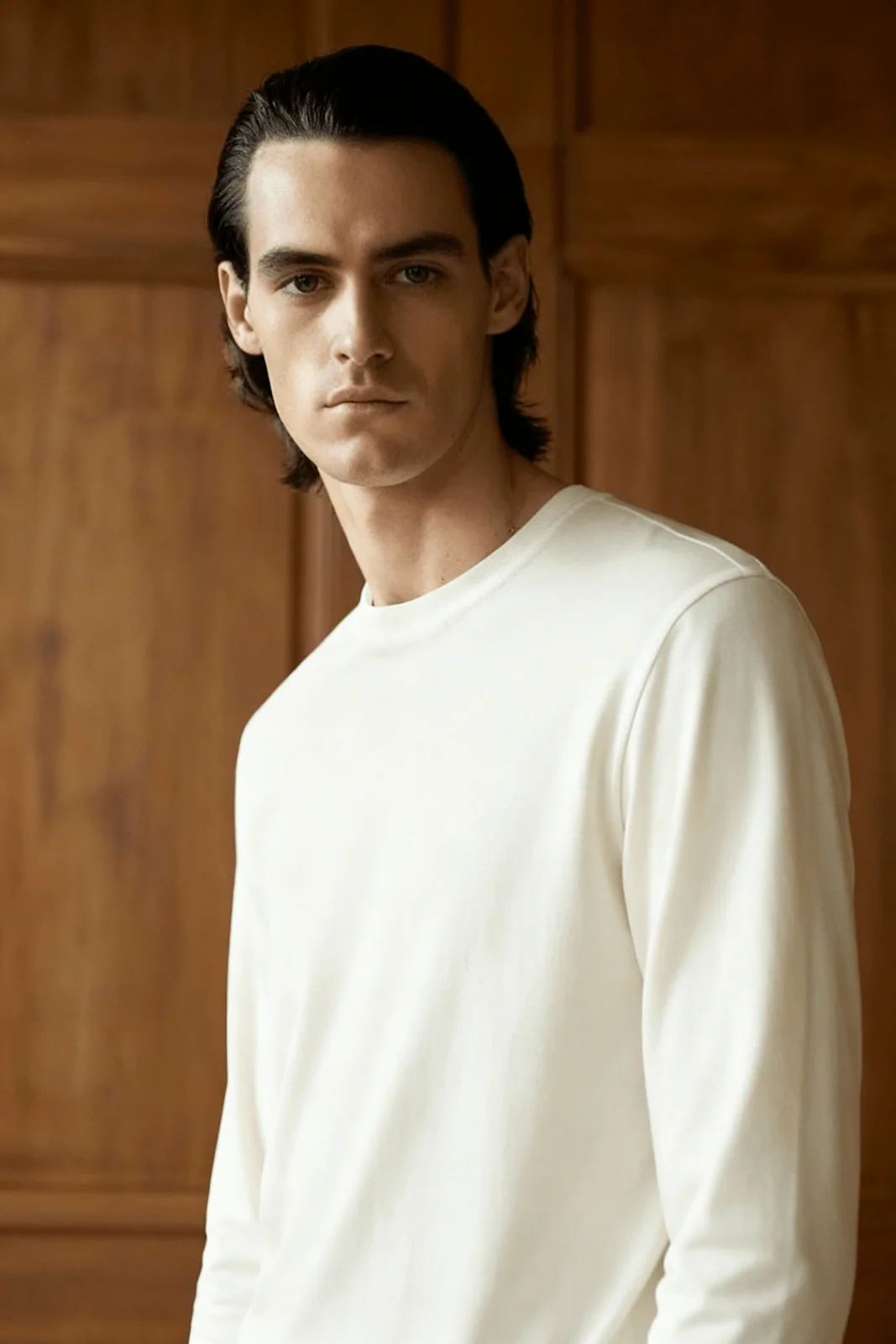 Ivory Essential Long-Sleeve Tee - Image 2