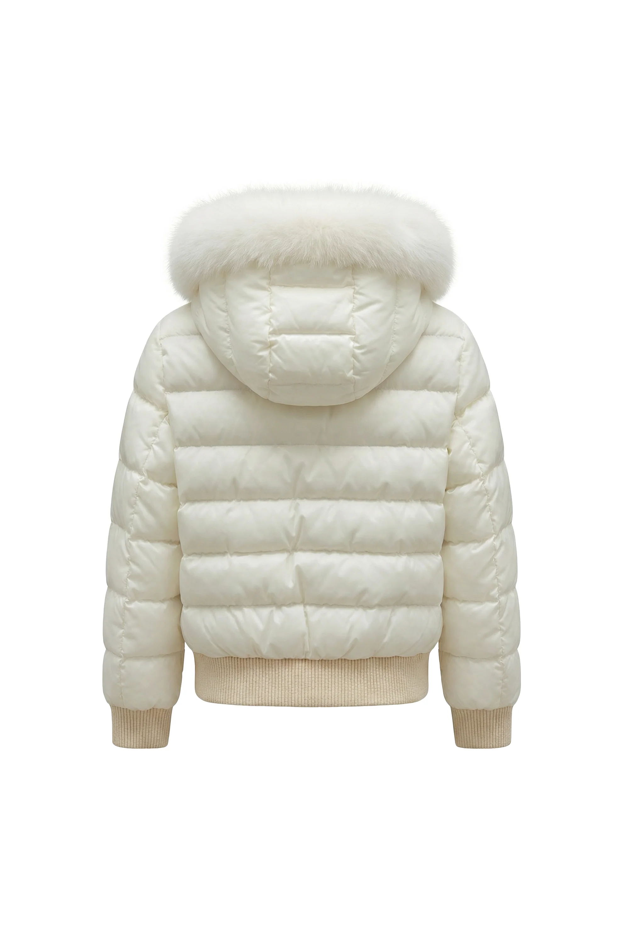 Ivory Royale Fur-Panel Puffer Jacket - Image 3