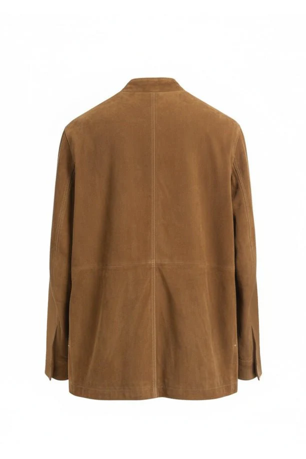 Light Chestnut Suede Jacket - Image 4